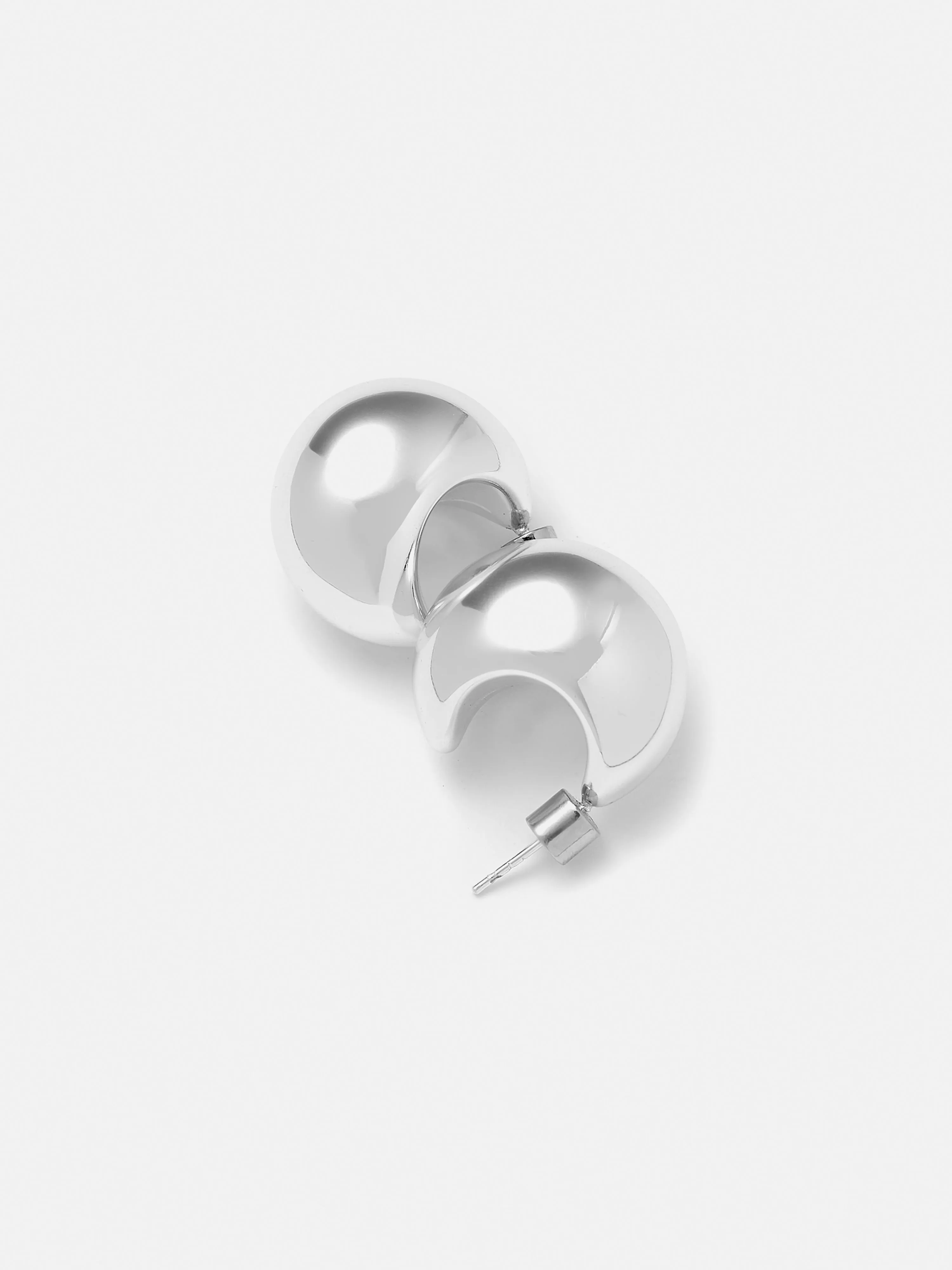 Chunky Dome Earrings | Silver sold by Jigsaw product image thumbnail 3
