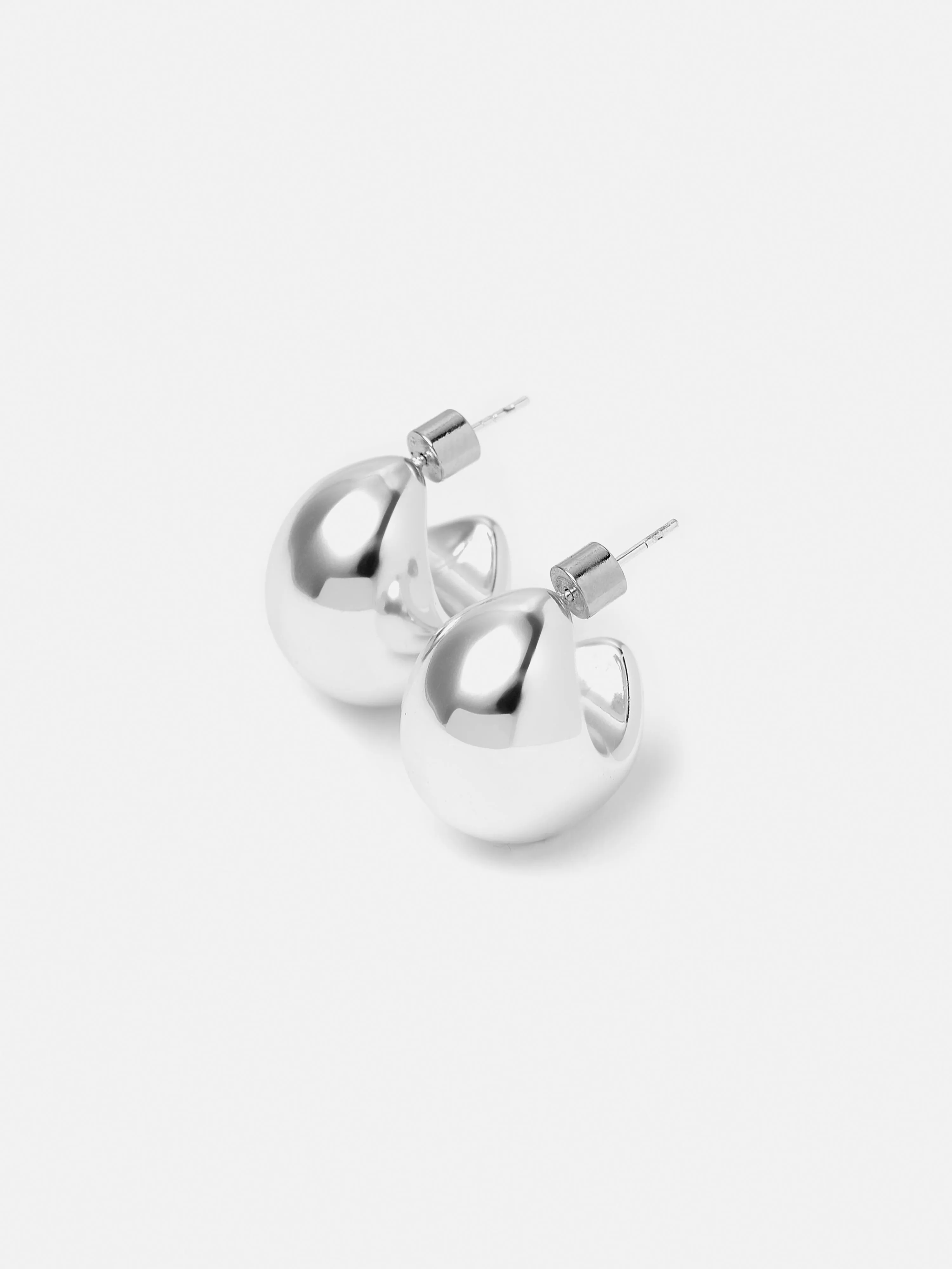 Chunky Dome Earrings | Silver sold by Jigsaw