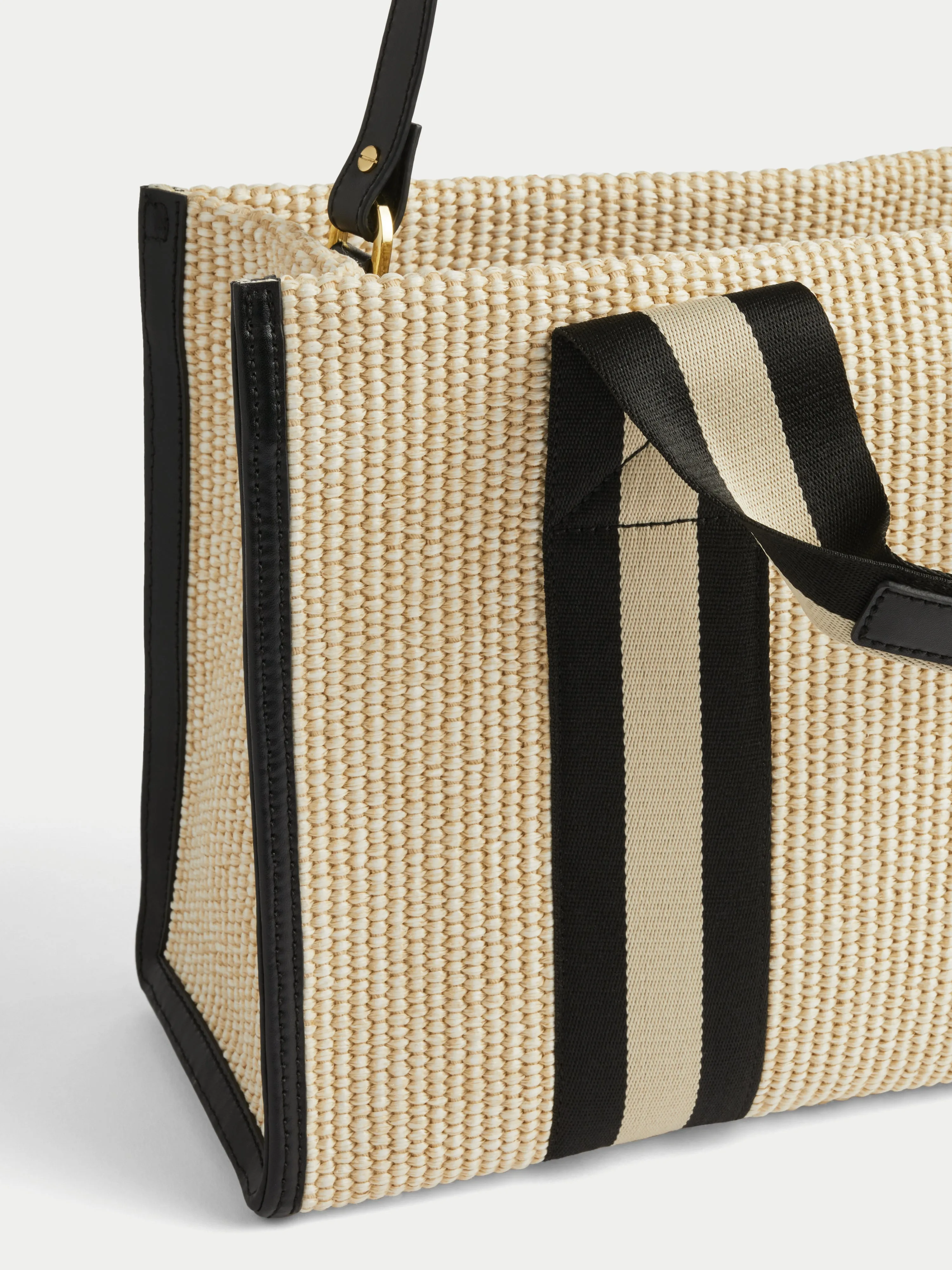 Athena Woven Tote | Cream sold by Jigsaw product image thumbnail 3