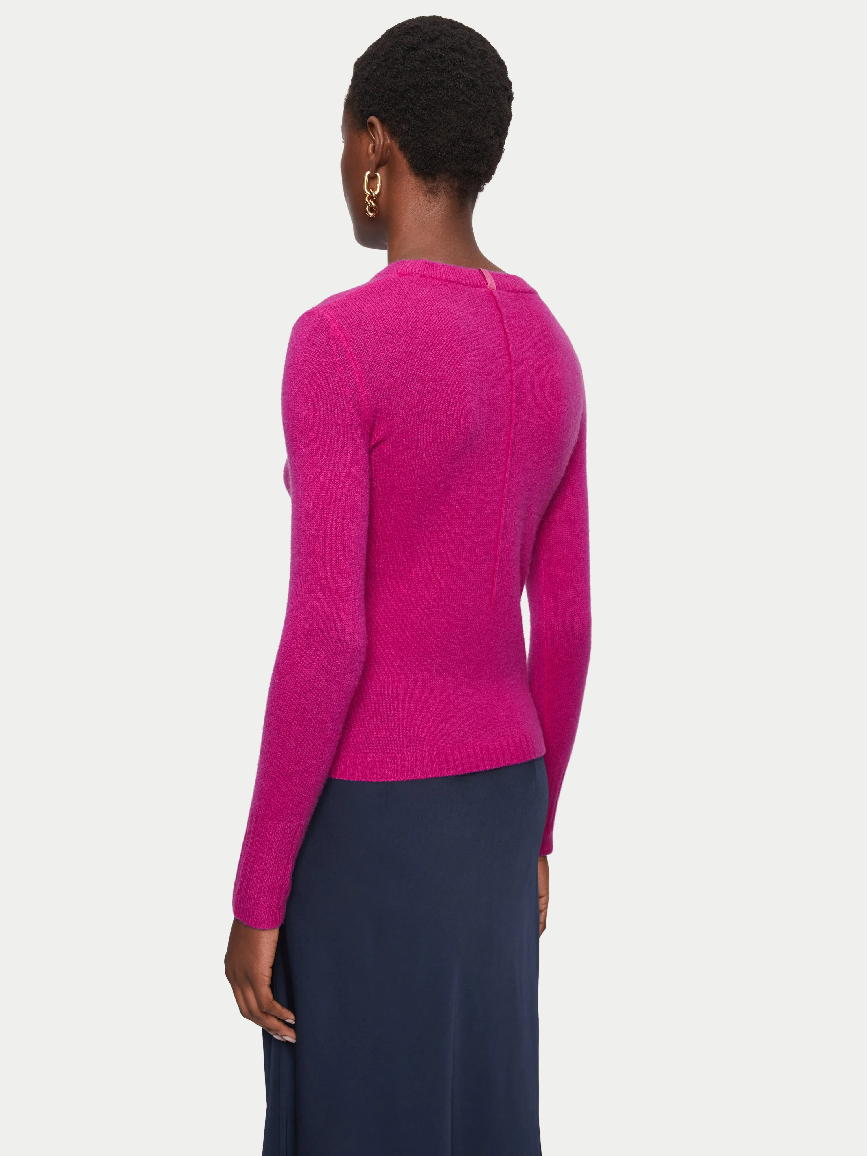 Cloud Cashmere Crew Jumper | Pink sold by Jigsaw product image thumbnail 4