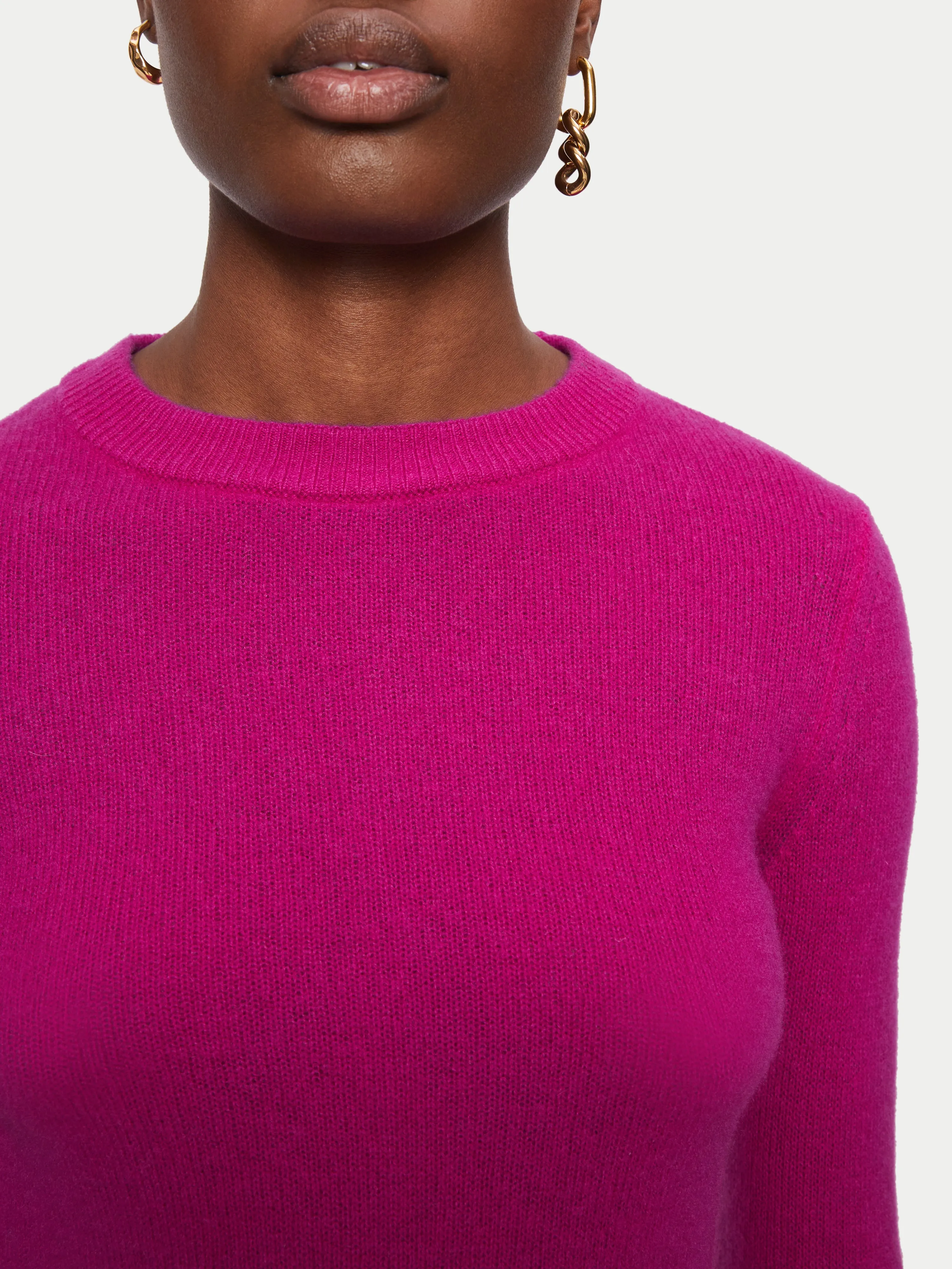 Cloud Cashmere Crew Jumper | Pink sold by Jigsaw product image thumbnail 3