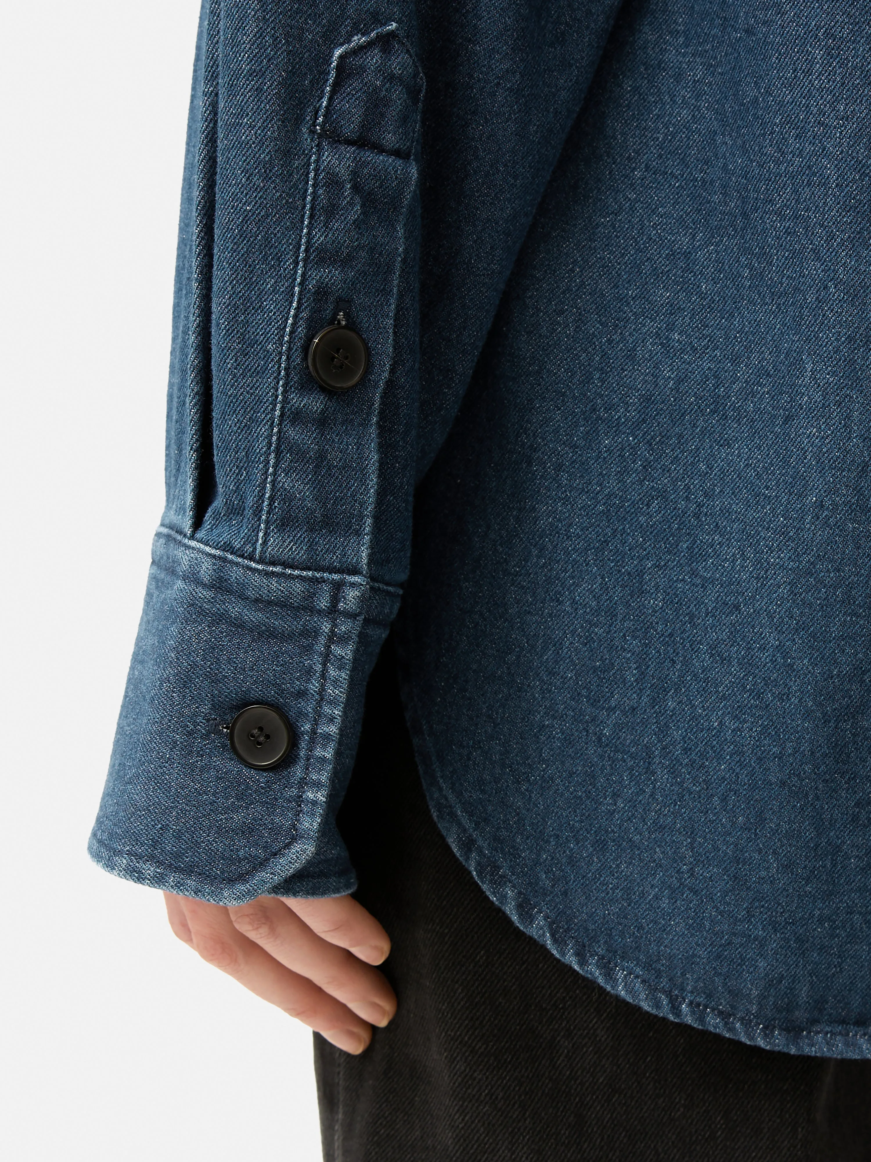 Denim Relaxed Shirt | Indigo sold by Jigsaw product image thumbnail 4