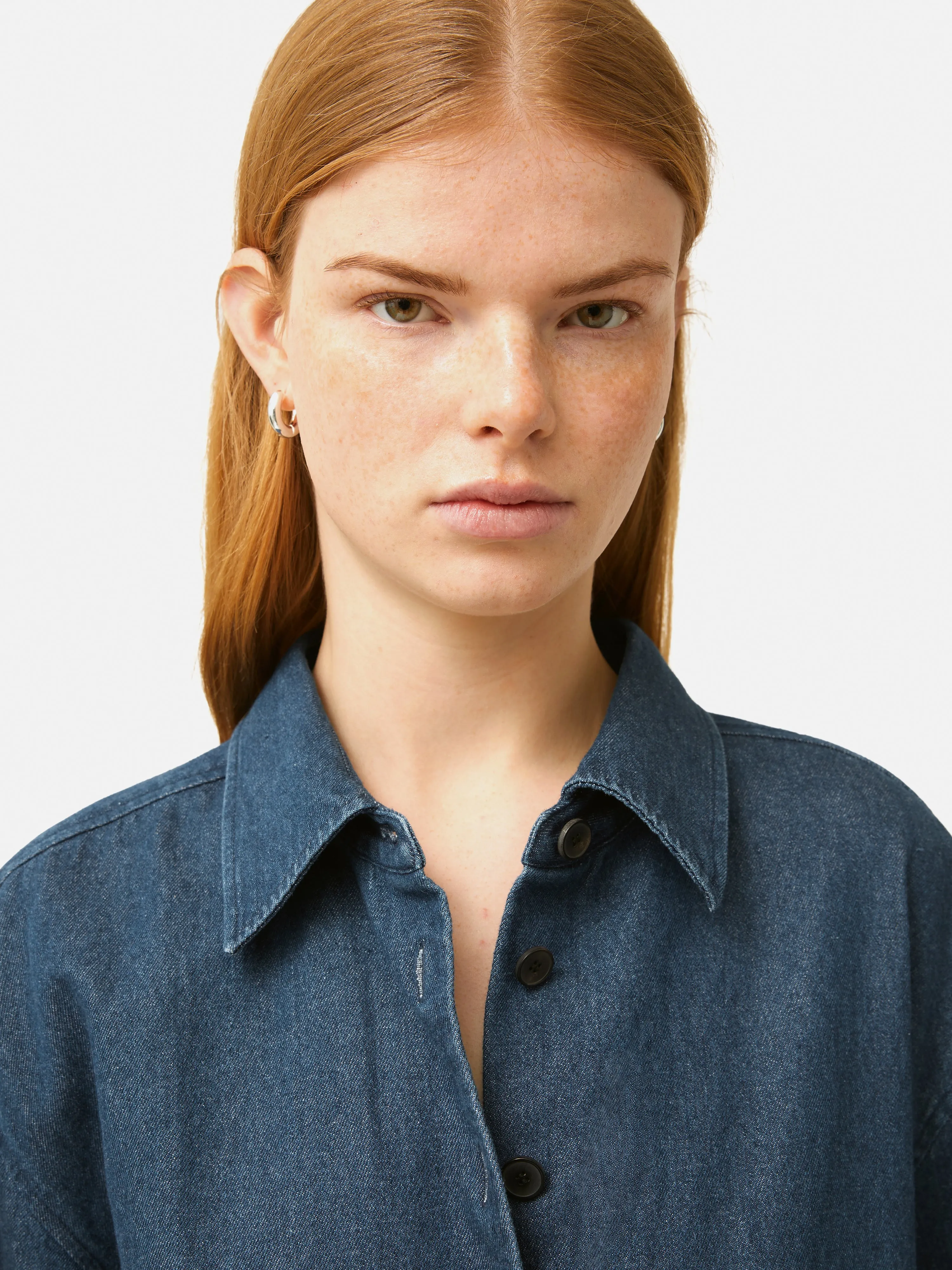 Denim Relaxed Shirt | Indigo sold by Jigsaw product image thumbnail 2