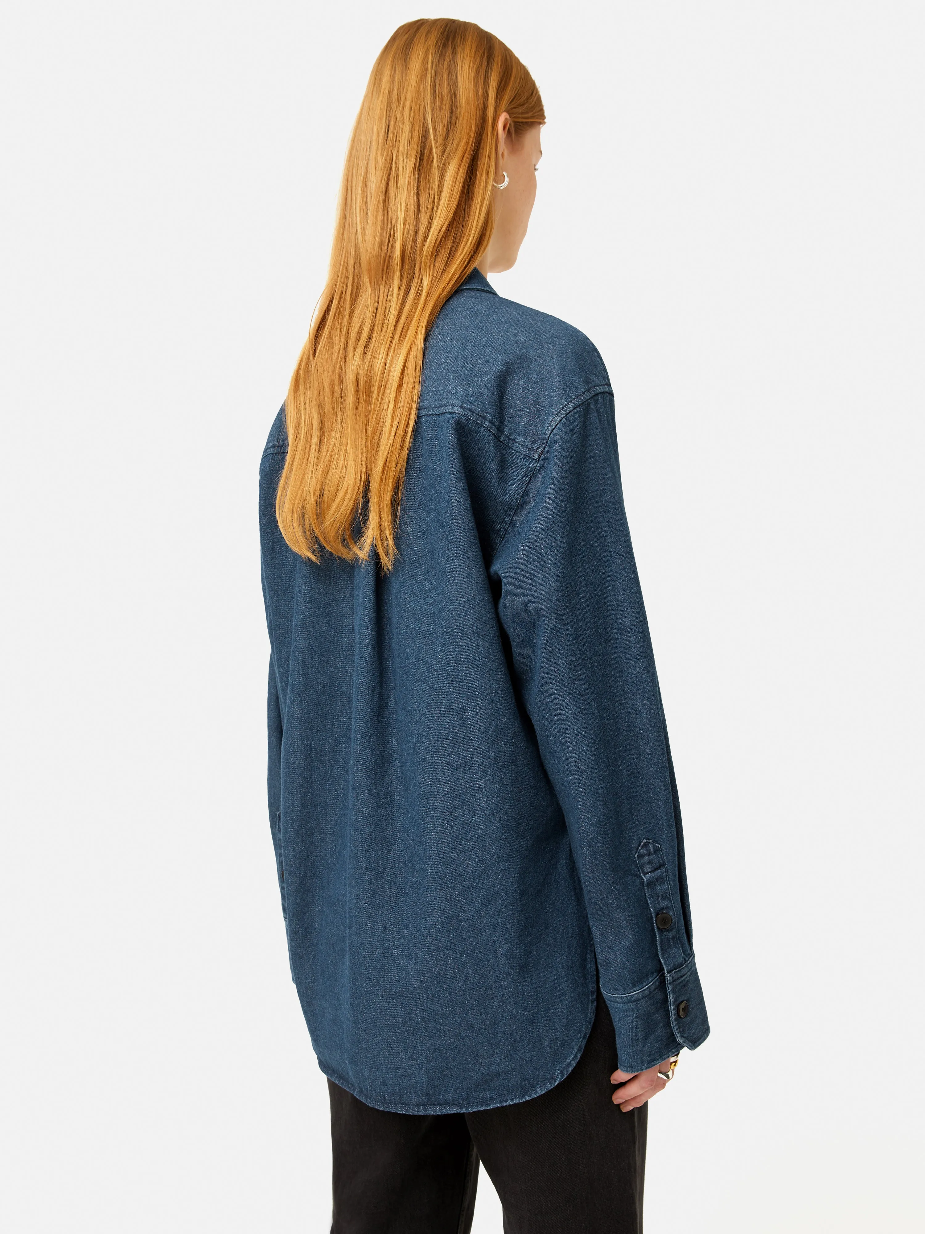 Denim Relaxed Shirt | Indigo sold by Jigsaw product image thumbnail 5