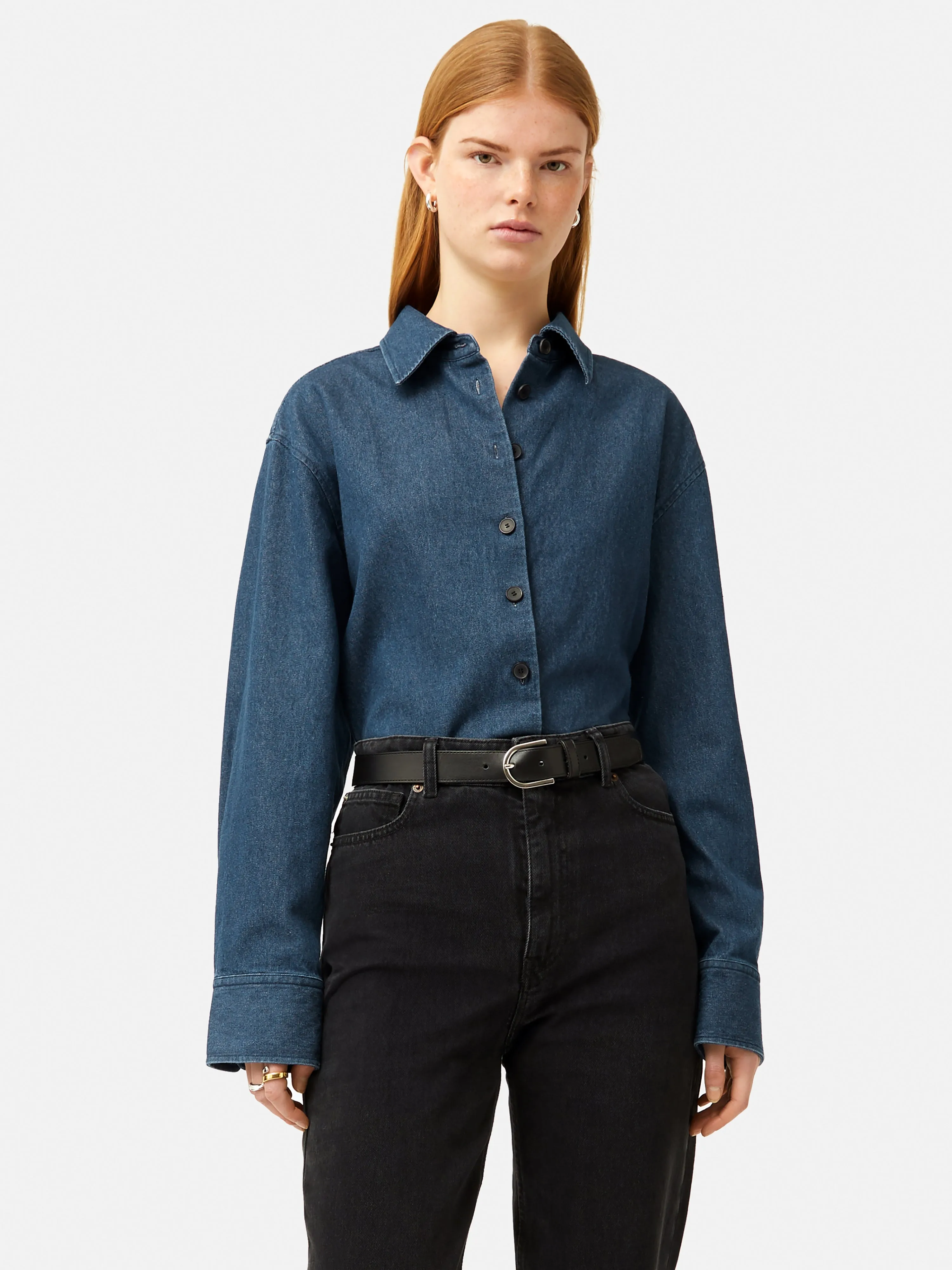 Denim Relaxed Shirt | Indigo sold by Jigsaw