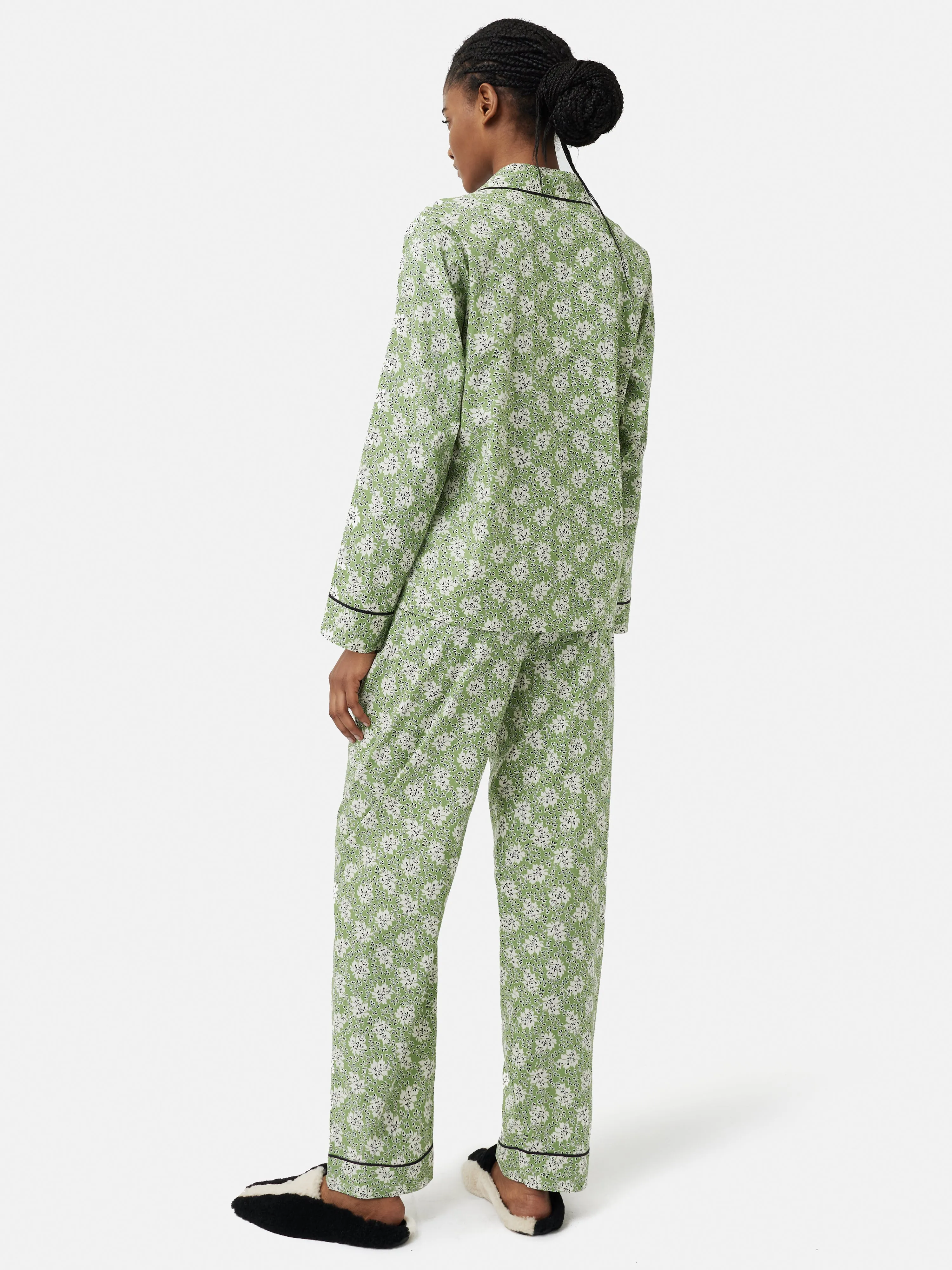 Block Leaf Pyjama | Green sold by Jigsaw product image thumbnail 5