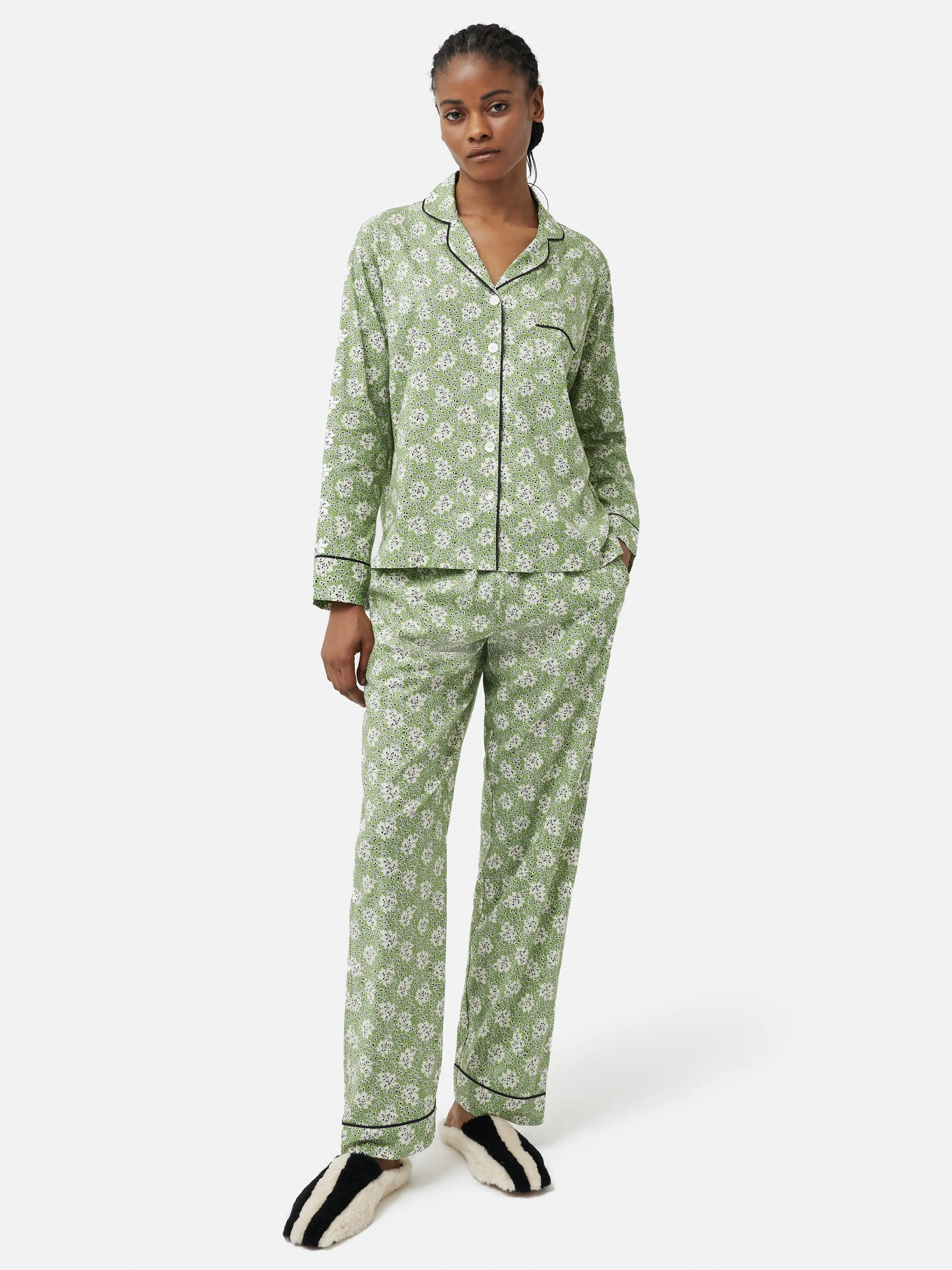 Block Leaf Pyjama | Green sold by Jigsaw