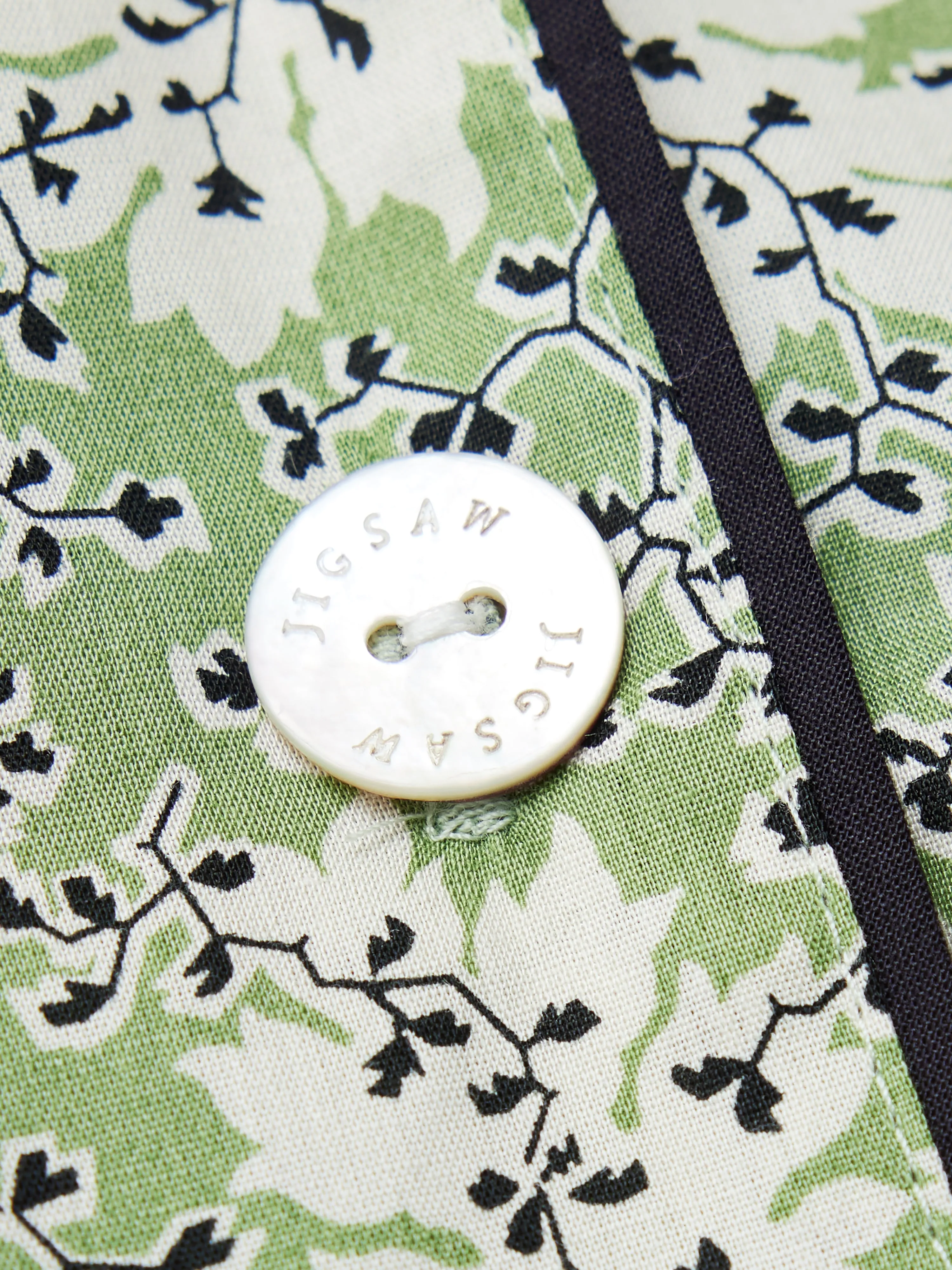 Block Leaf Pyjama | Green sold by Jigsaw product image thumbnail 2