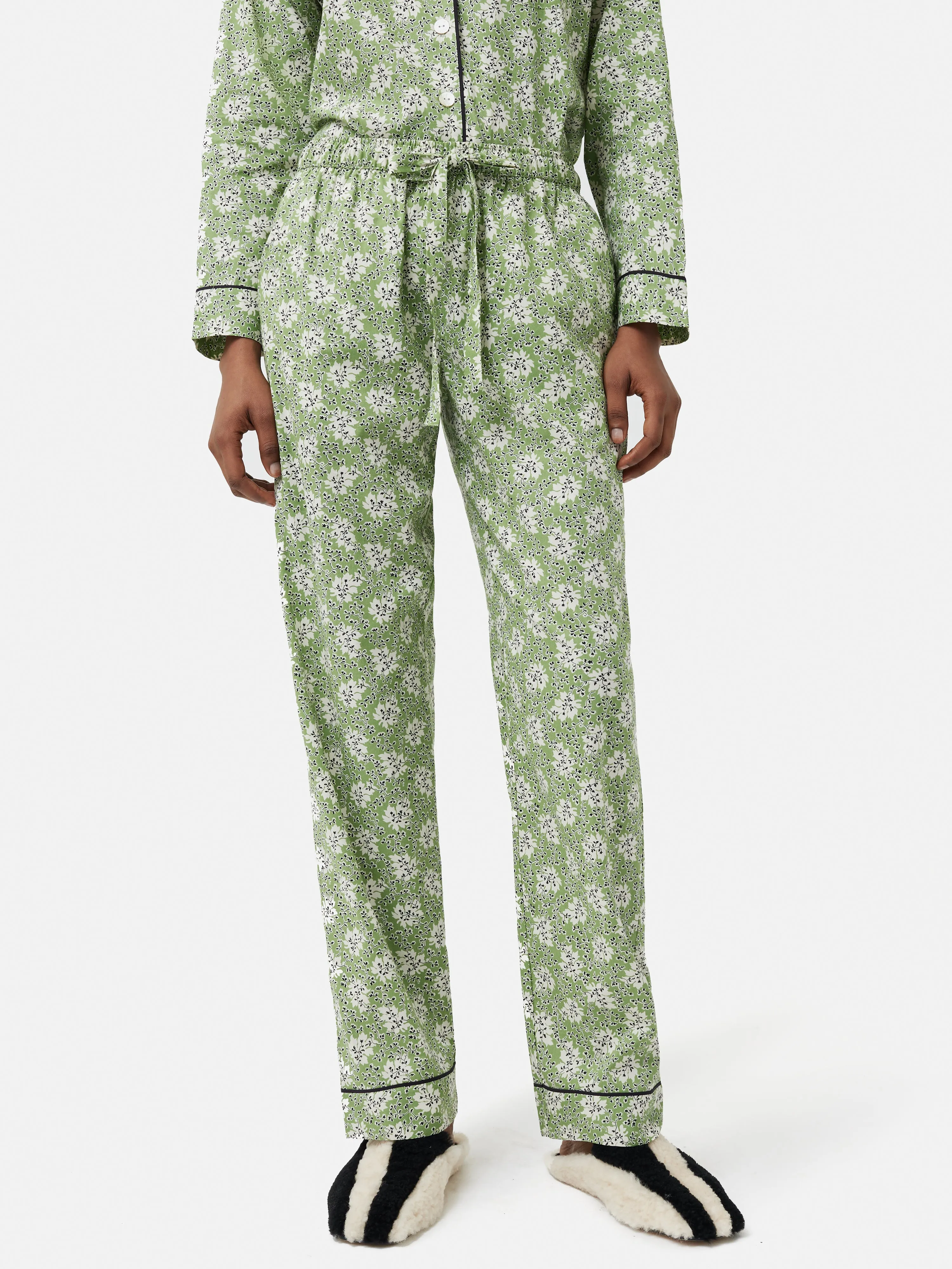 Block Leaf Pyjama | Green sold by Jigsaw product image thumbnail 3