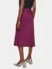 Satin Bias Midi Slip Skirt | Grape Purple sold by Jigsaw