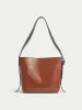 Zoey Buckle Patent Tote | Tan sold by Jigsaw