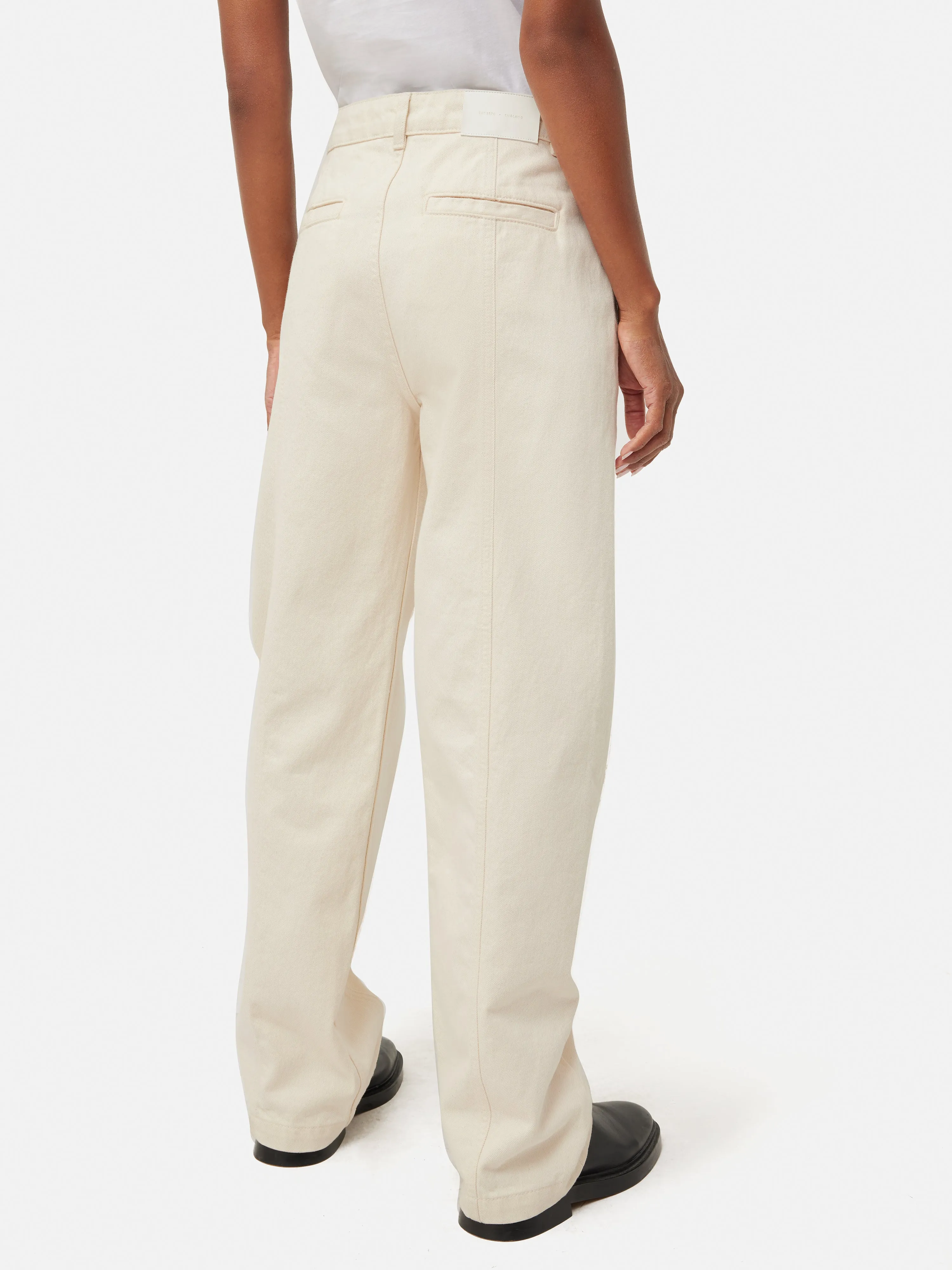 Beck Tailored Jean | Ecru sold by Jigsaw product image thumbnail 5