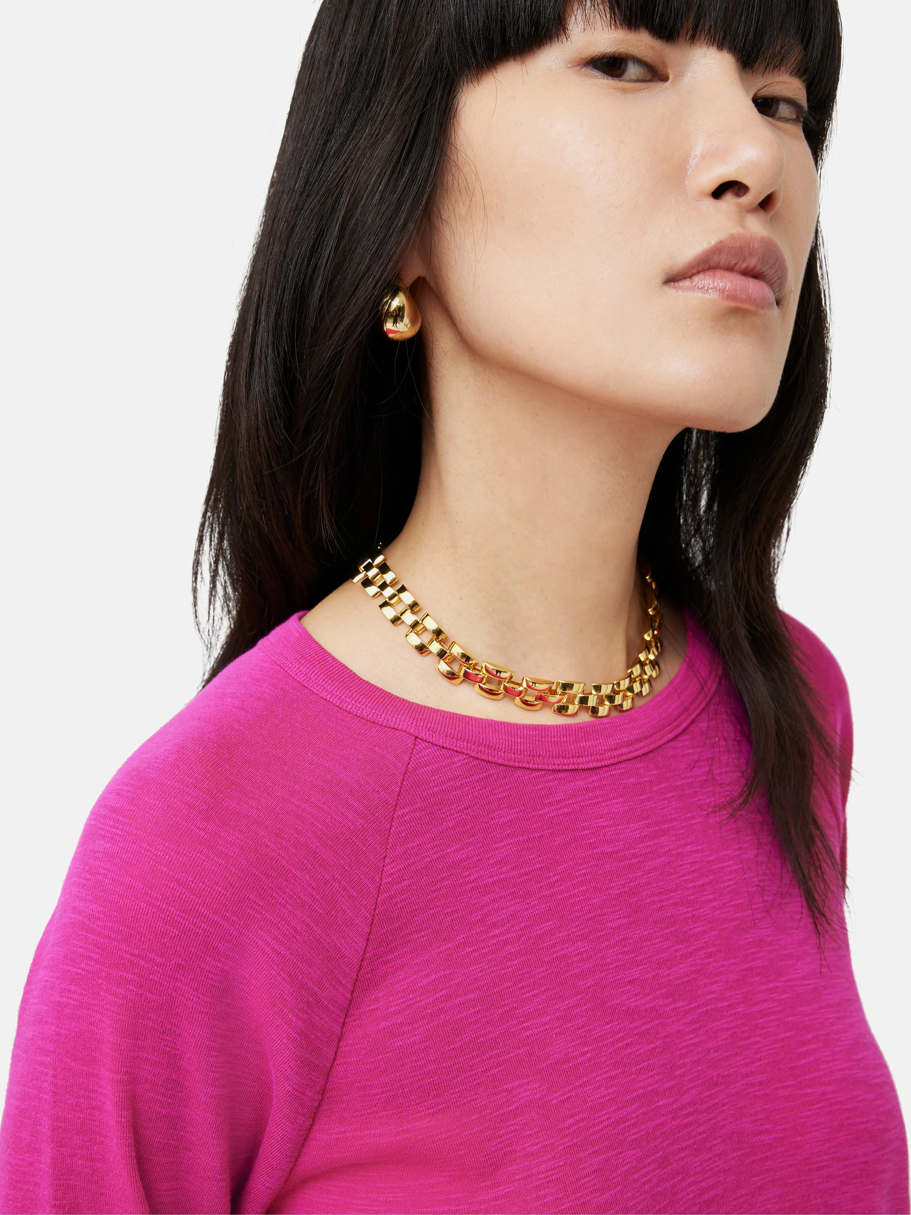 Cotton Luxe Raglan Tee | Pink sold by Jigsaw product image thumbnail 2