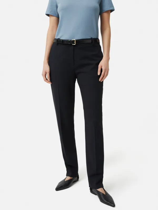 Crosshatch Palmer Trouser | Navy sold by Jigsaw