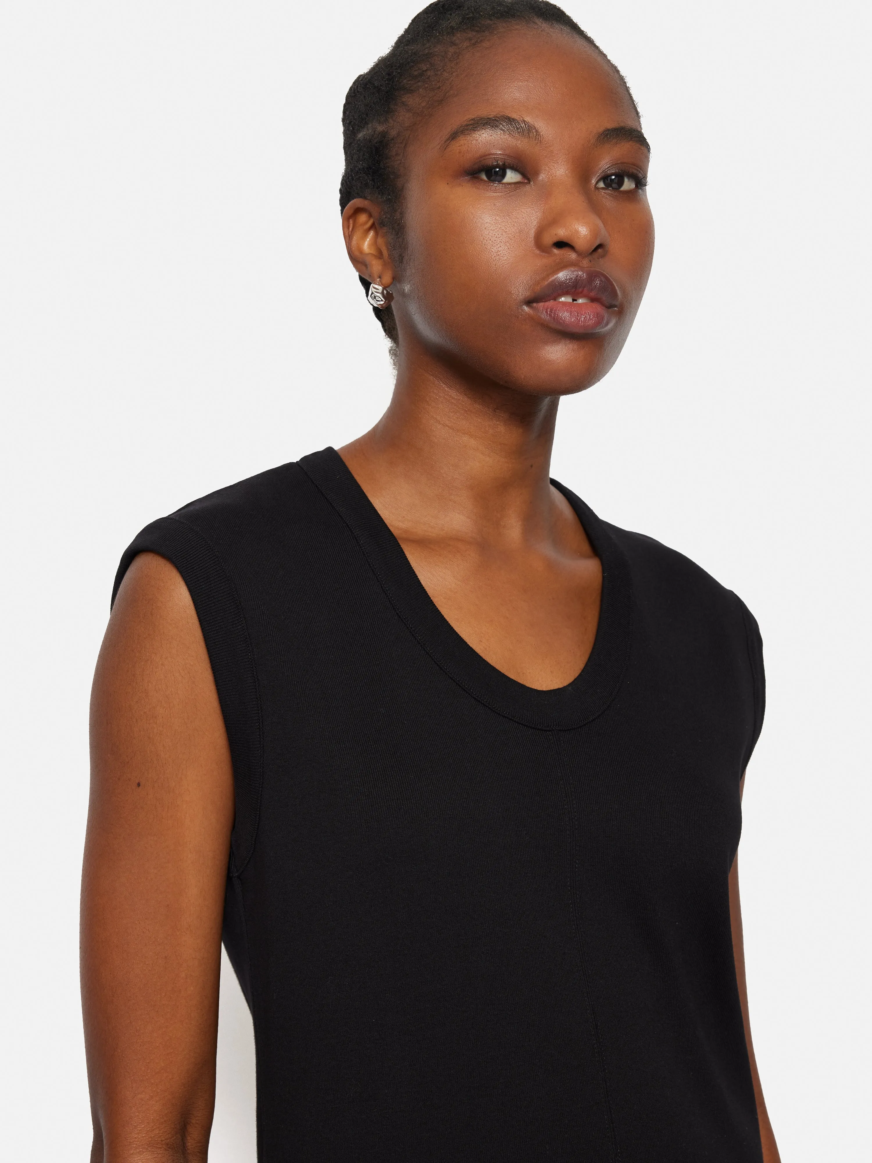 Column T Shirt Dress | Black sold by Jigsaw product image thumbnail 2