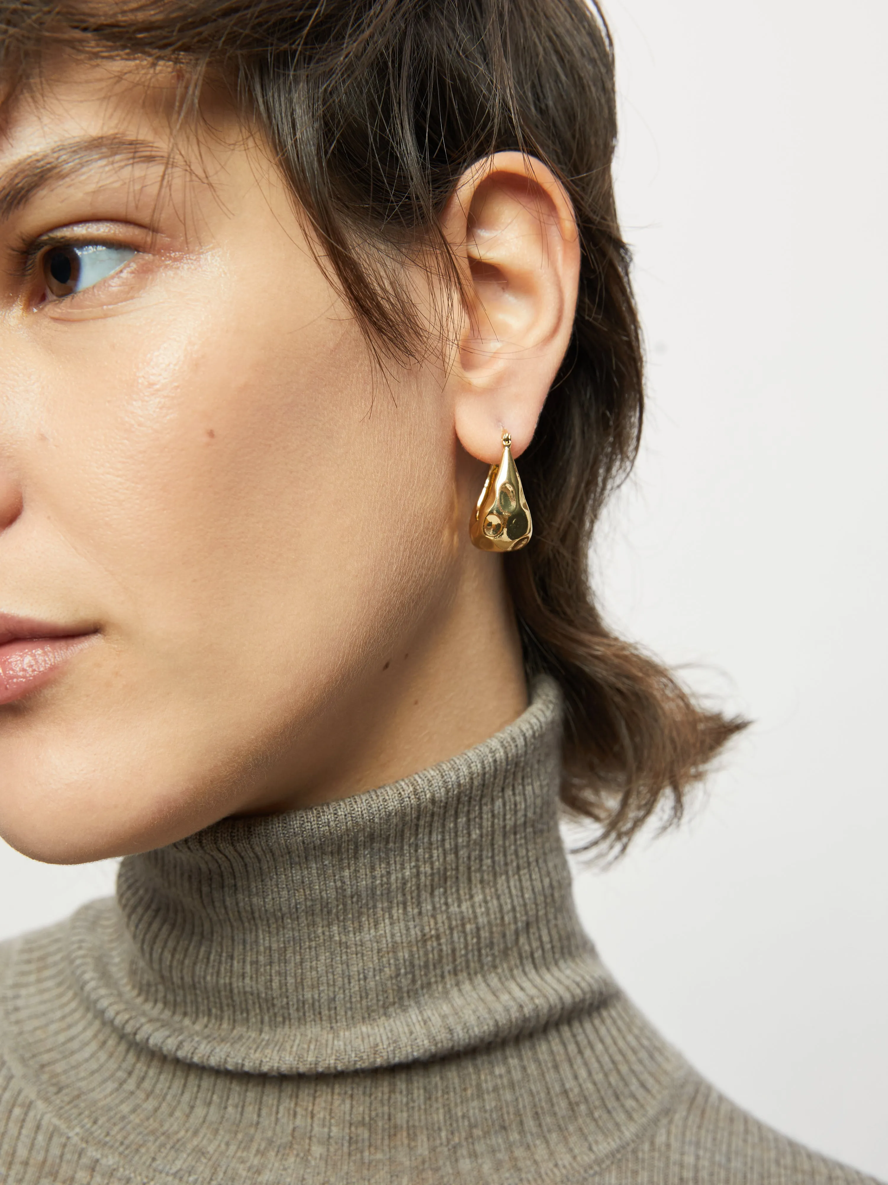 Hammered Hoop | Gold sold by Jigsaw product image thumbnail 5