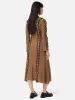 Scallop Trim Knitted Dress | Brown sold by Jigsaw