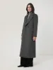 Wool Maxi City Coat | Charcoal sold by Jigsaw