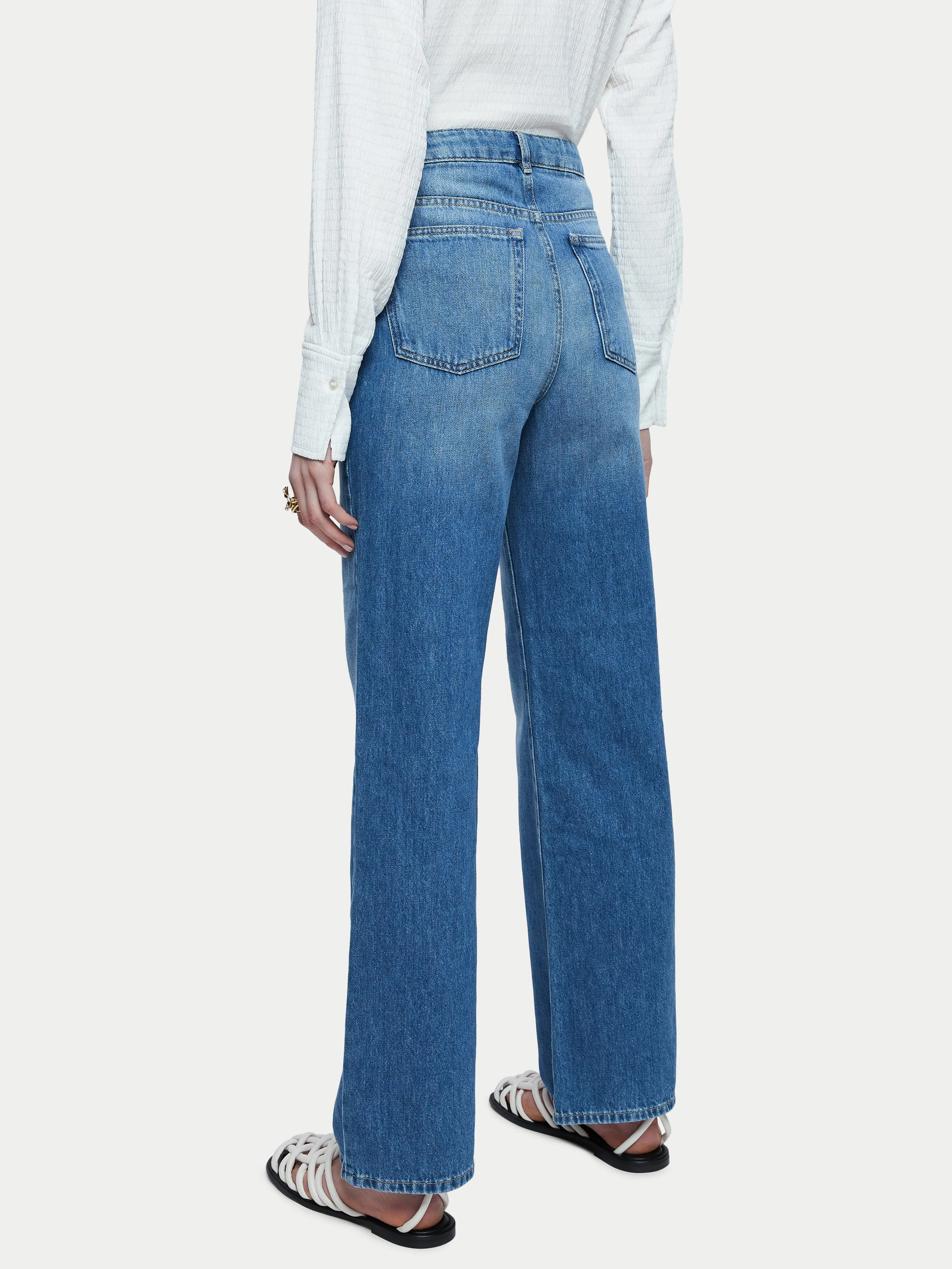 Adler Wide Leg Jean | Vintage Wash sold by Jigsaw product image thumbnail 4