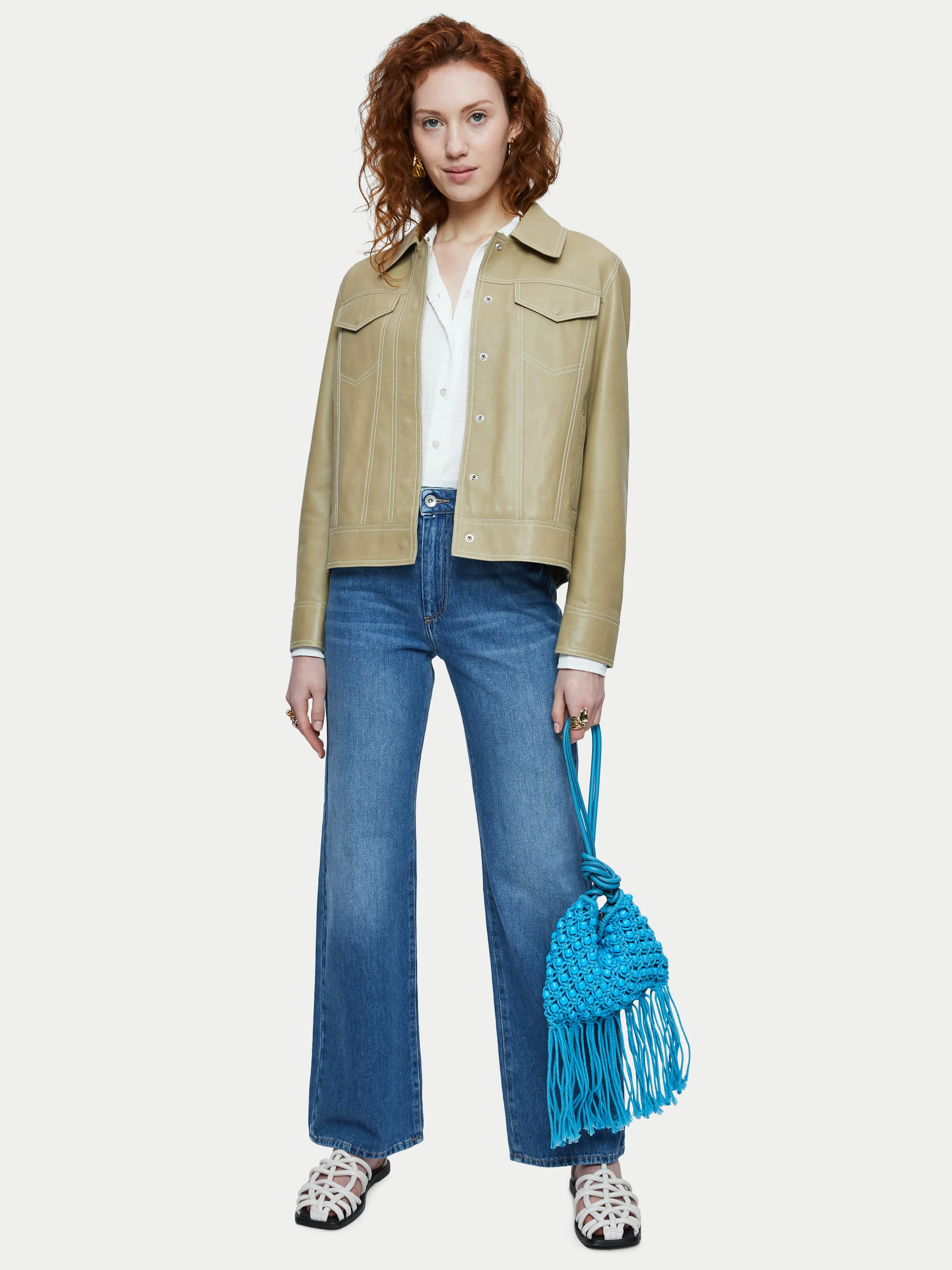 Adler Wide Leg Jean | Vintage Wash sold by Jigsaw product image thumbnail 3