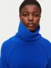 Merino Scoop Hem Jumper | Blue sold by Jigsaw