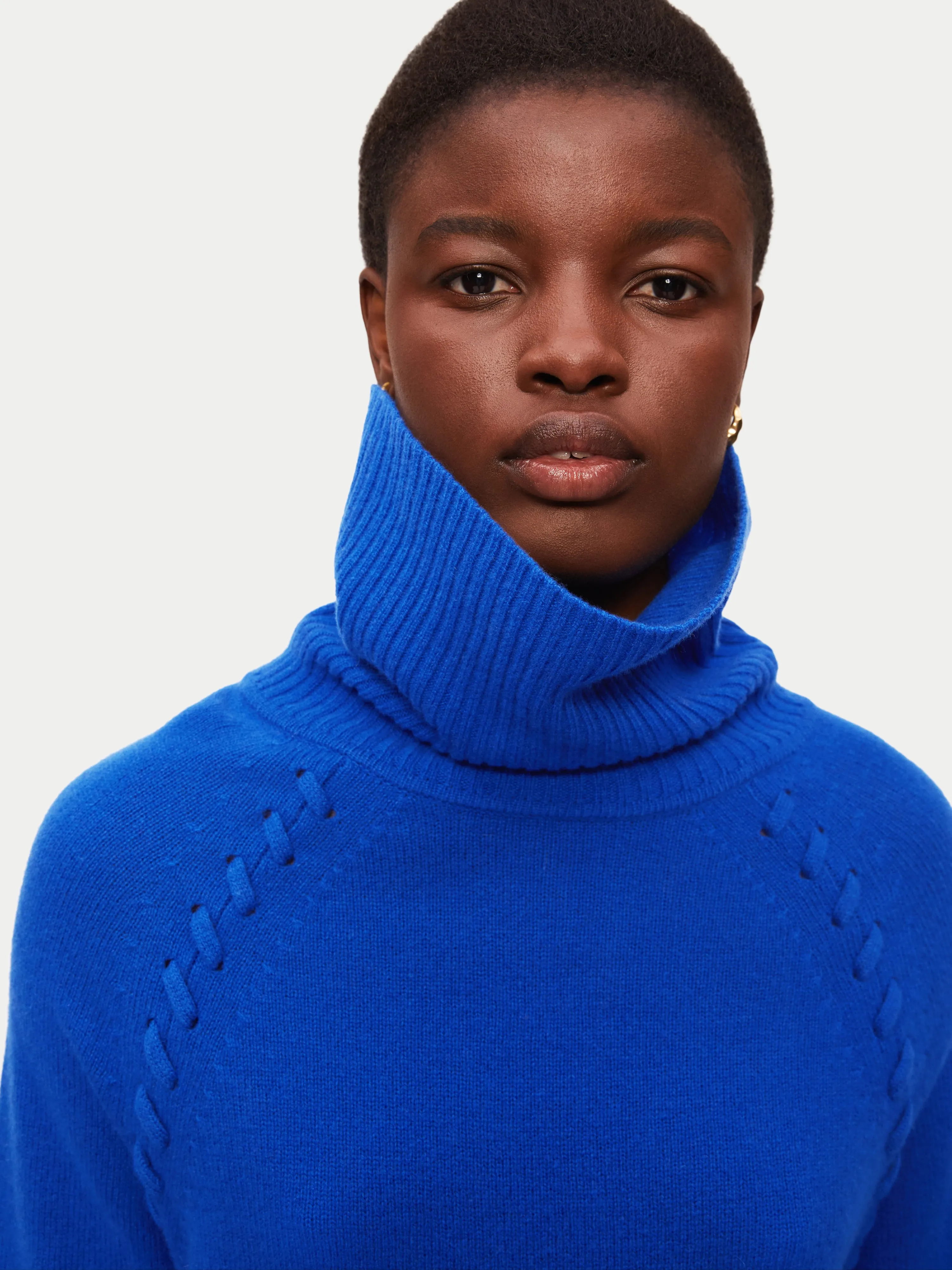 Merino Scoop Hem Jumper | Blue sold by Jigsaw product image thumbnail 2