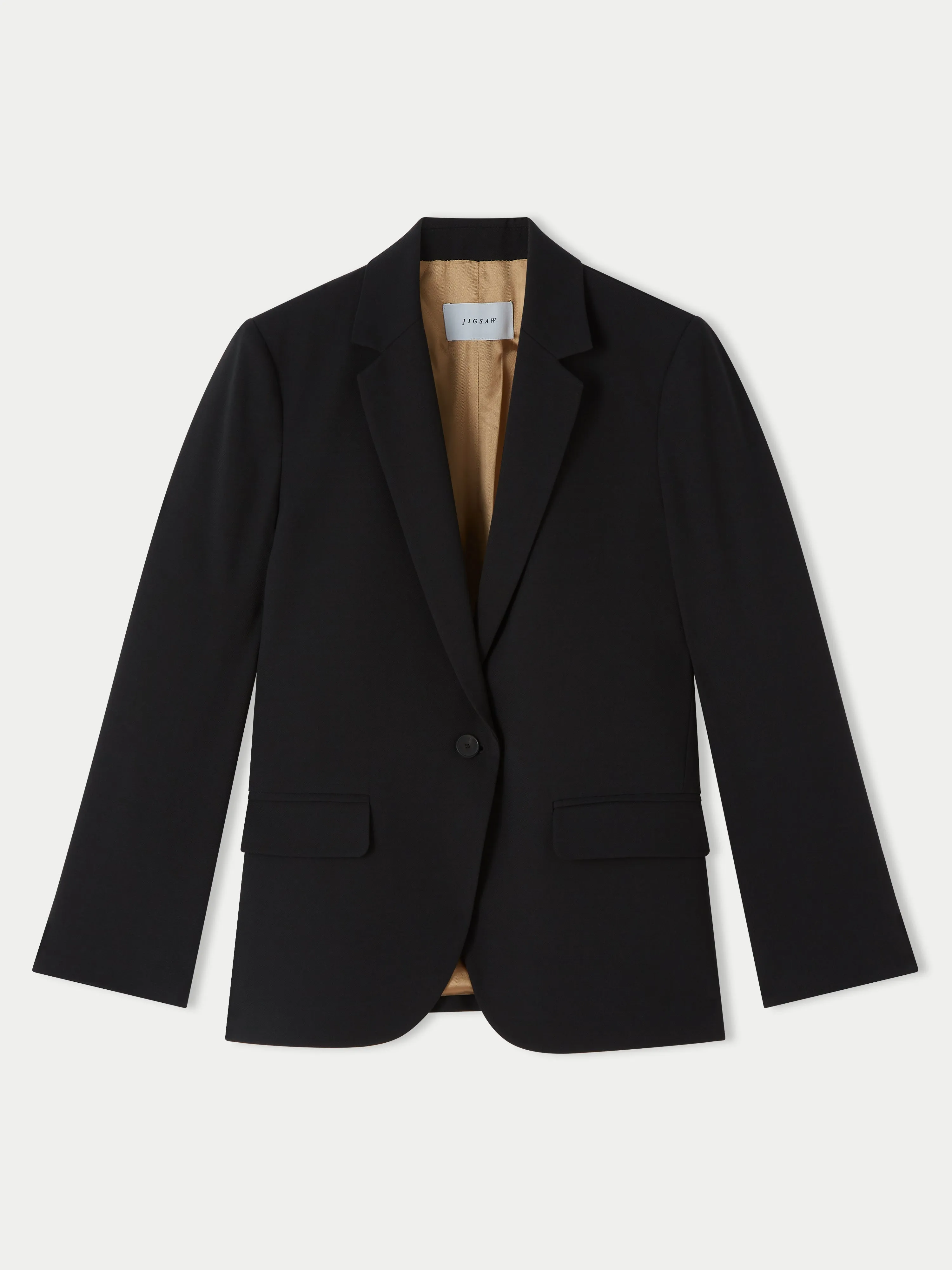 Fluid Twill Brook Blazer | Black sold by Jigsaw product image thumbnail 3