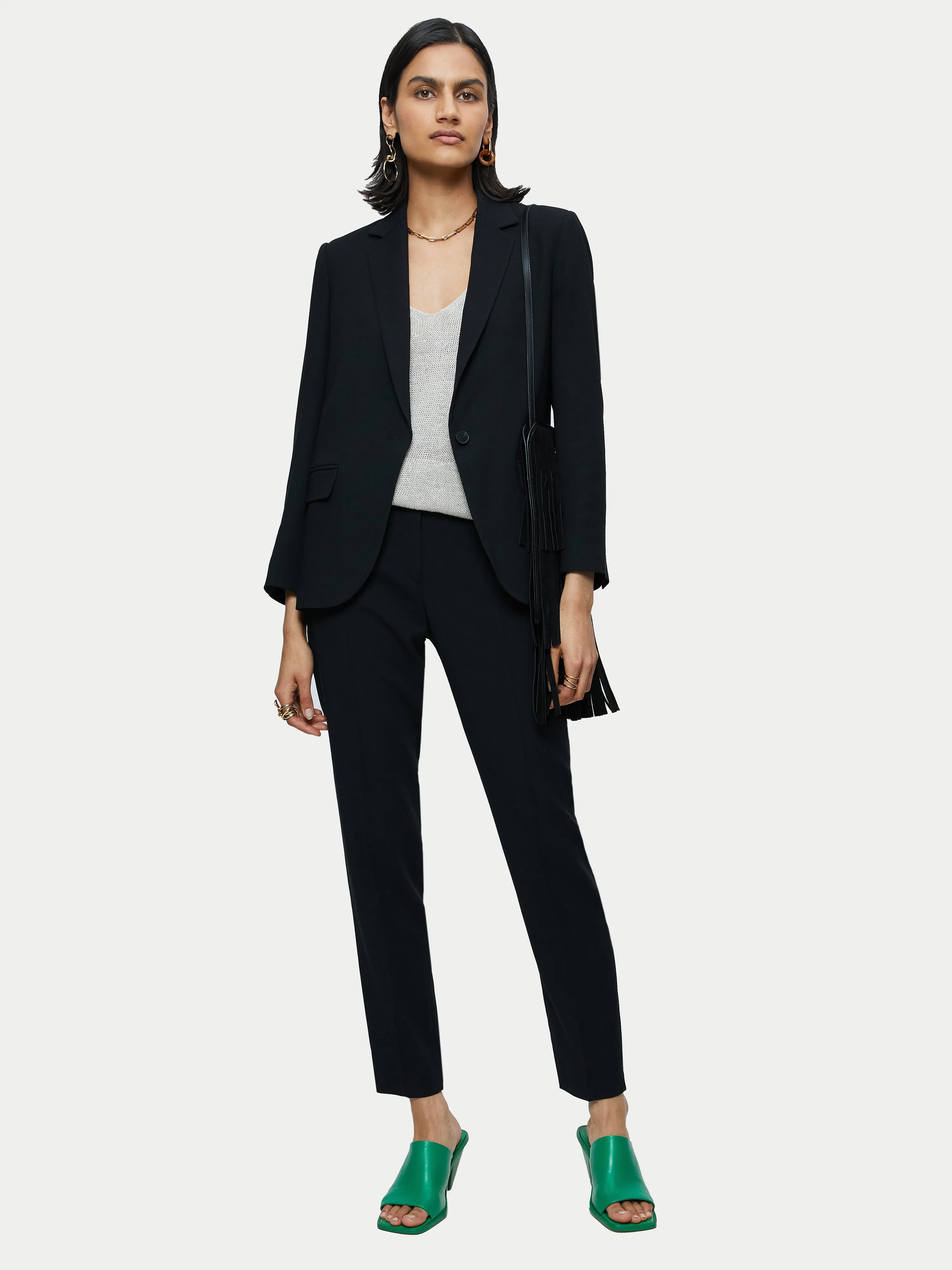 Fluid Twill Brook Blazer | Black sold by Jigsaw product image thumbnail 2