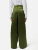 Satin Drape Trouser | Green sold by Jigsaw