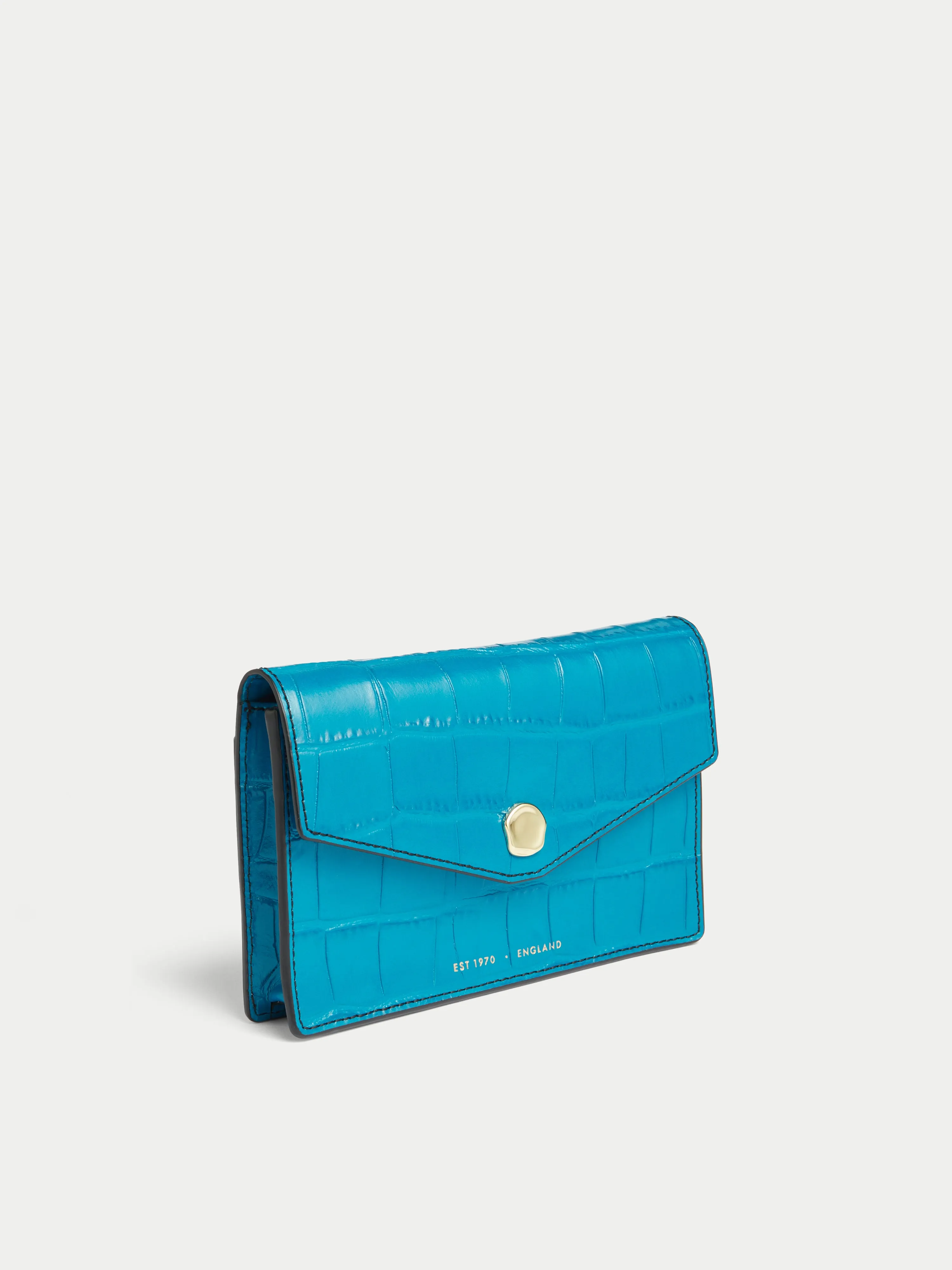 Katie Mini Croc Leather Bag | Blue sold by Jigsaw product image thumbnail 2
