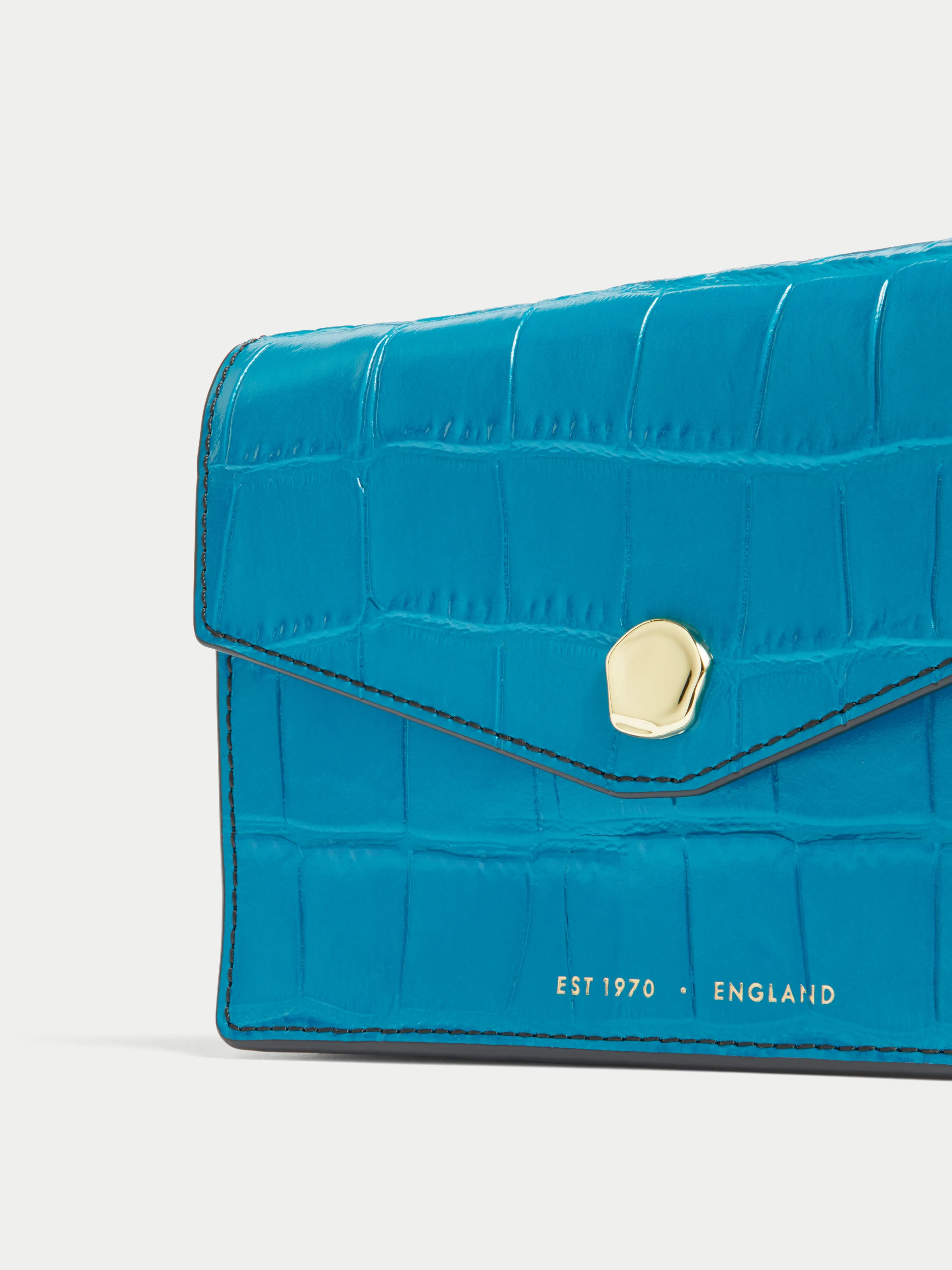 Katie Mini Croc Leather Bag | Blue sold by Jigsaw product image thumbnail 5