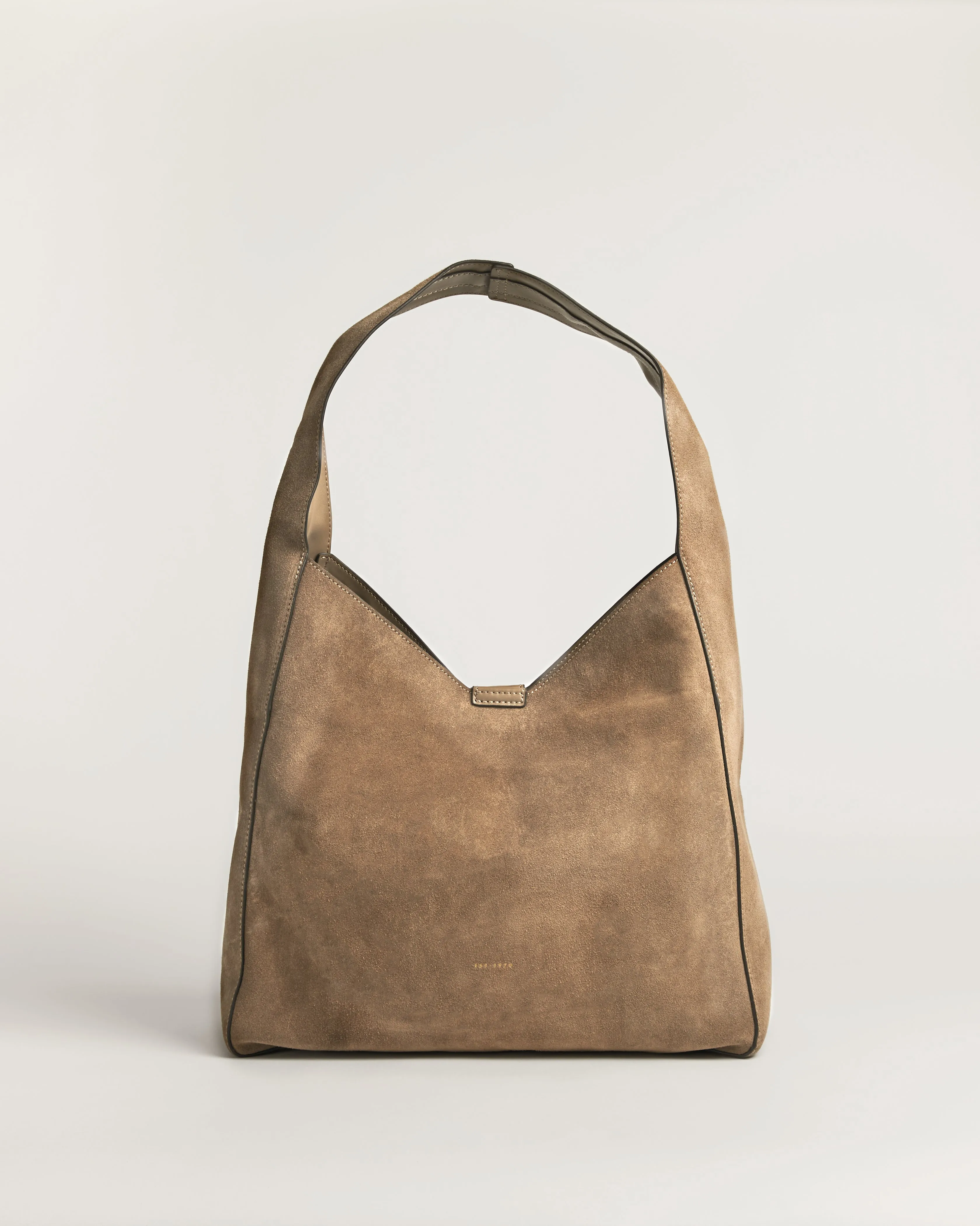 Heckfield Suede Slouch Bag | Acorn sold by Jigsaw