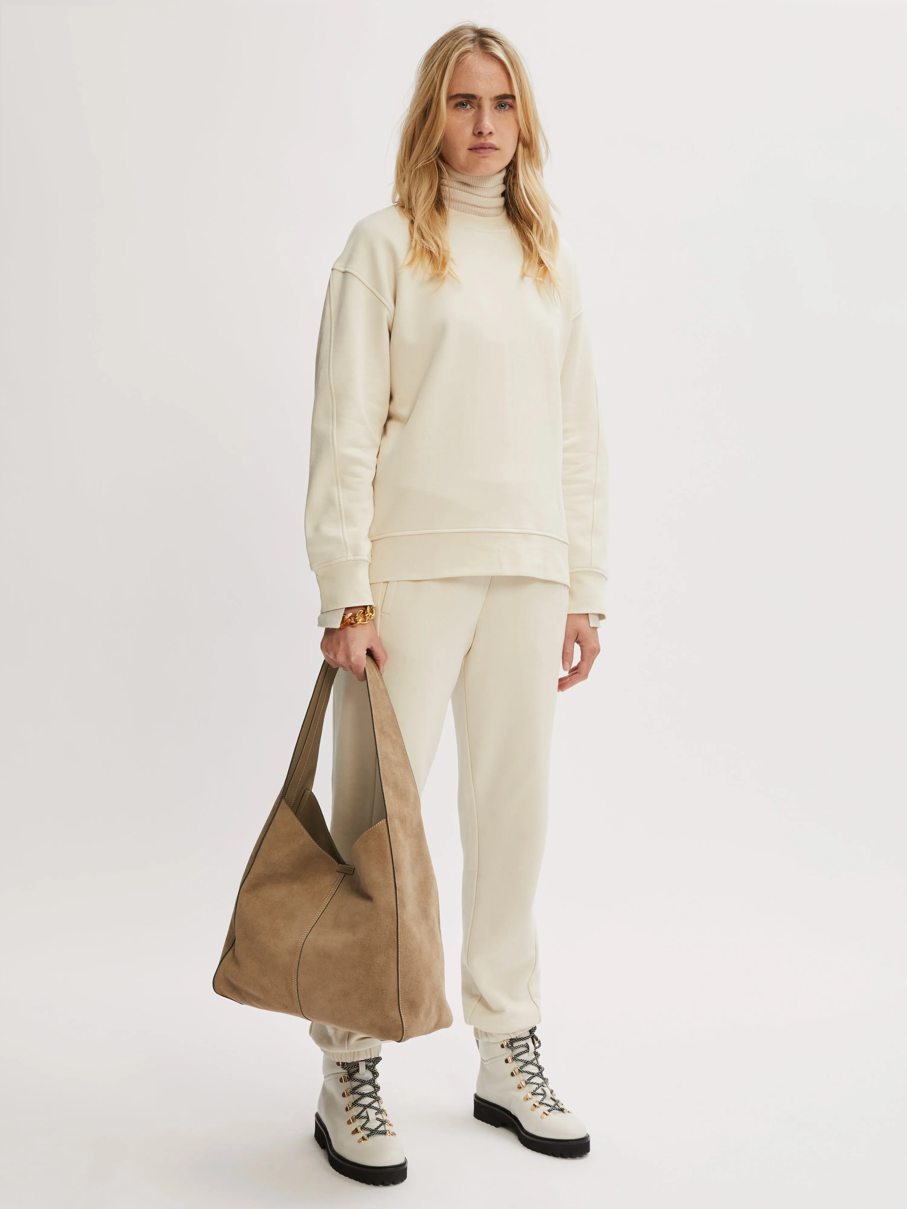 Heckfield Suede Slouch Bag | Acorn sold by Jigsaw product image thumbnail 5