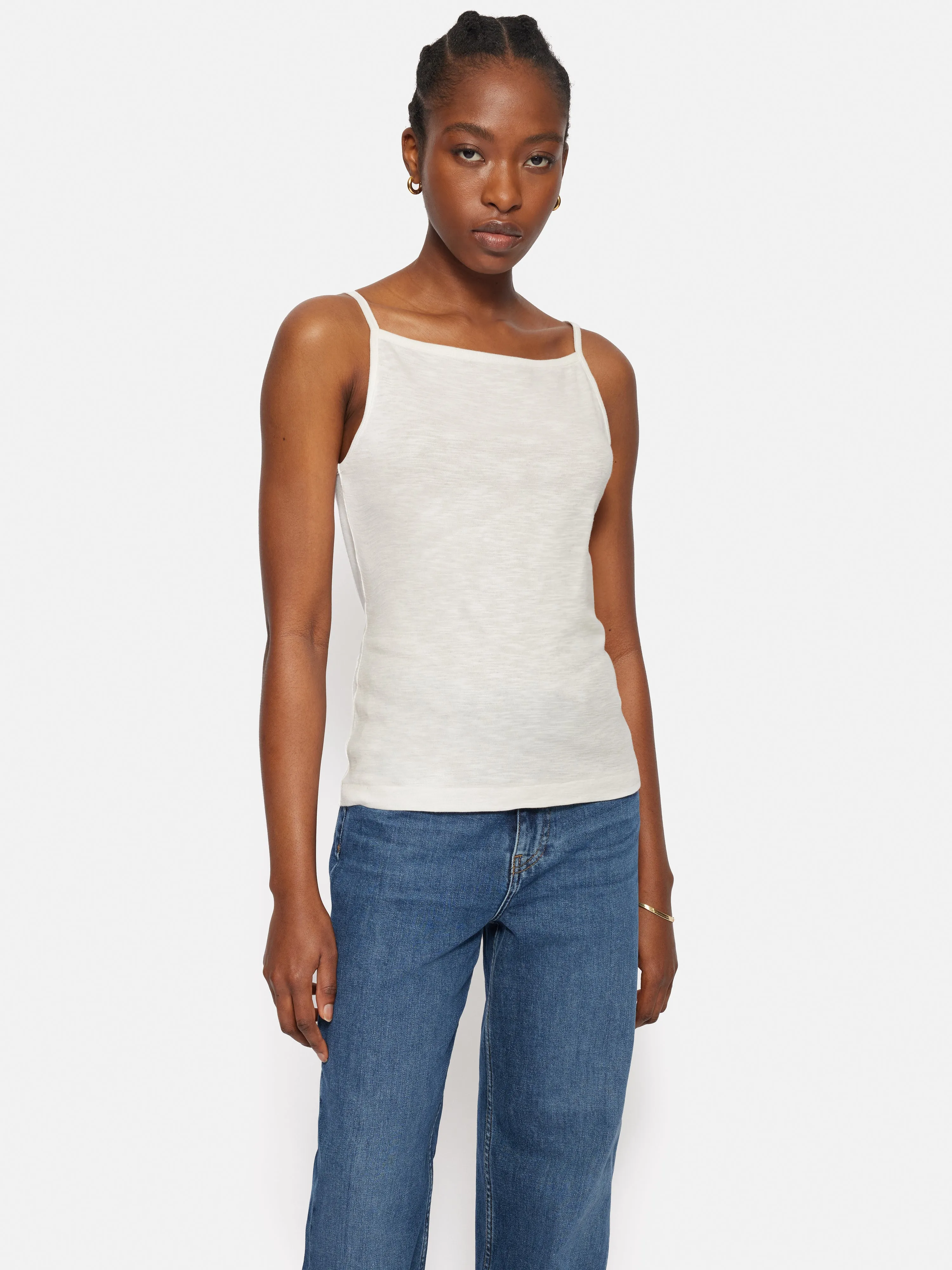Cotton Luxe Tank | Ivory sold by Jigsaw product image thumbnail 5