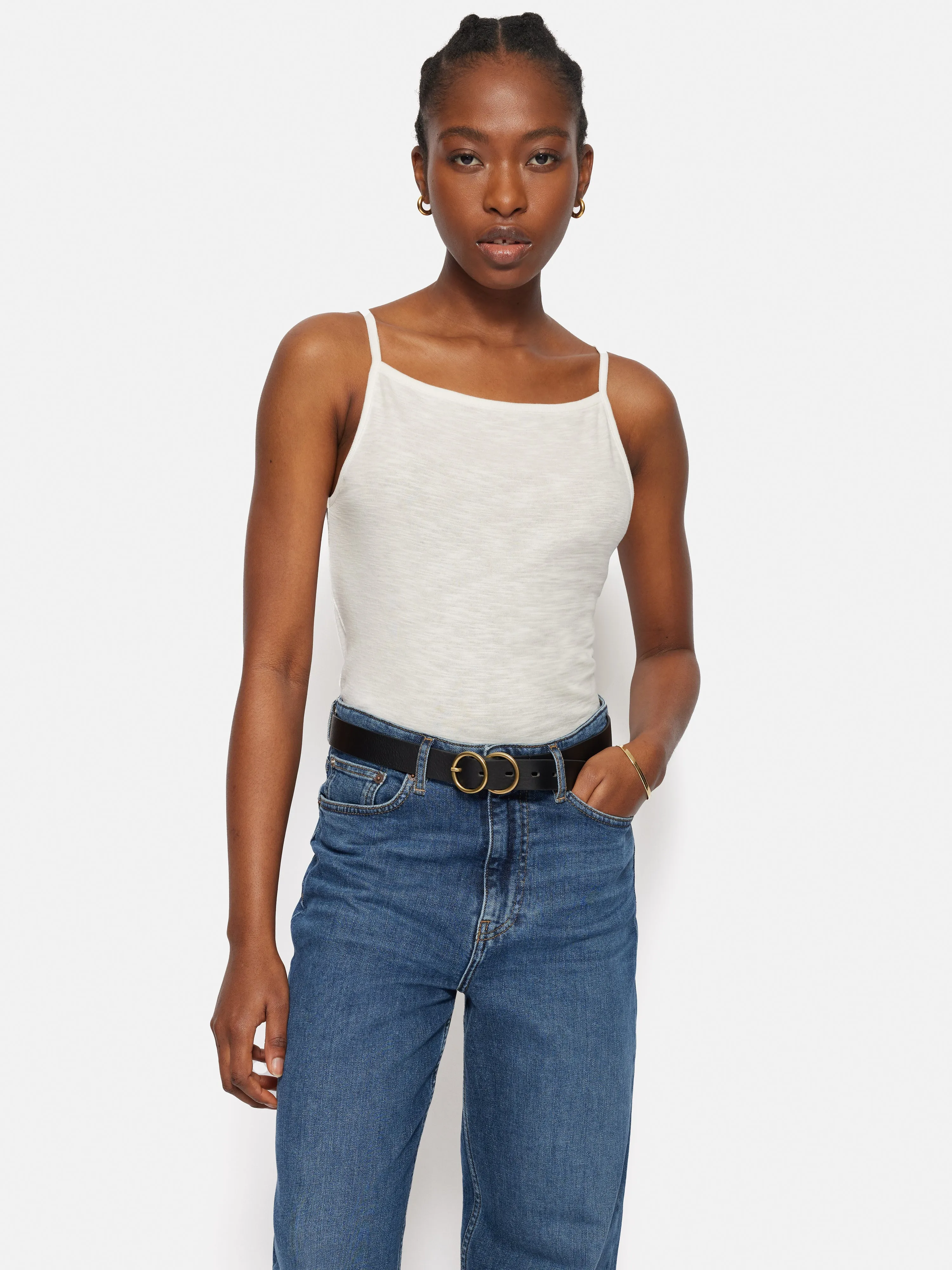 Cotton Luxe Tank | Ivory sold by Jigsaw