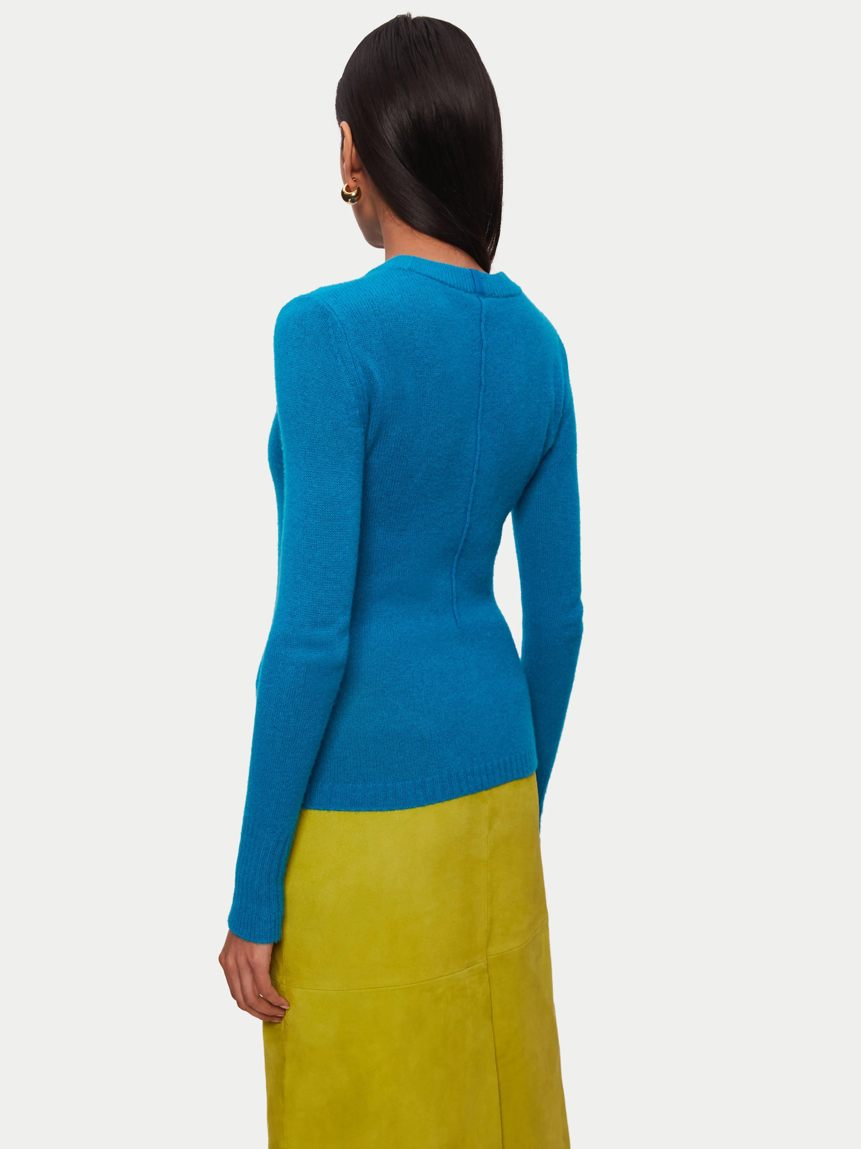 Cloud Cashmere Crew Jumper | Blue sold by Jigsaw product image thumbnail 5