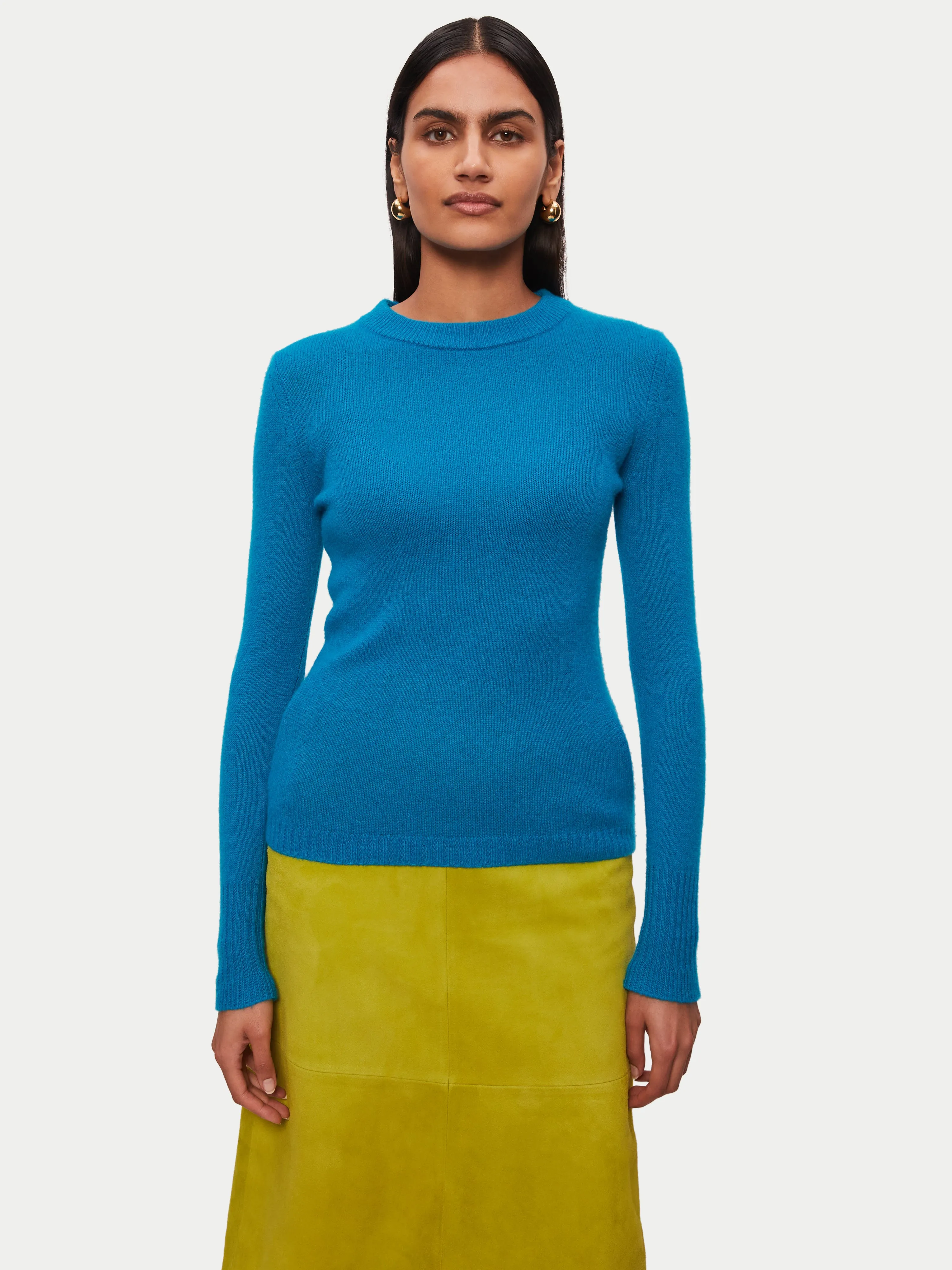 Cloud Cashmere Crew Jumper | Blue sold by Jigsaw product image thumbnail 2