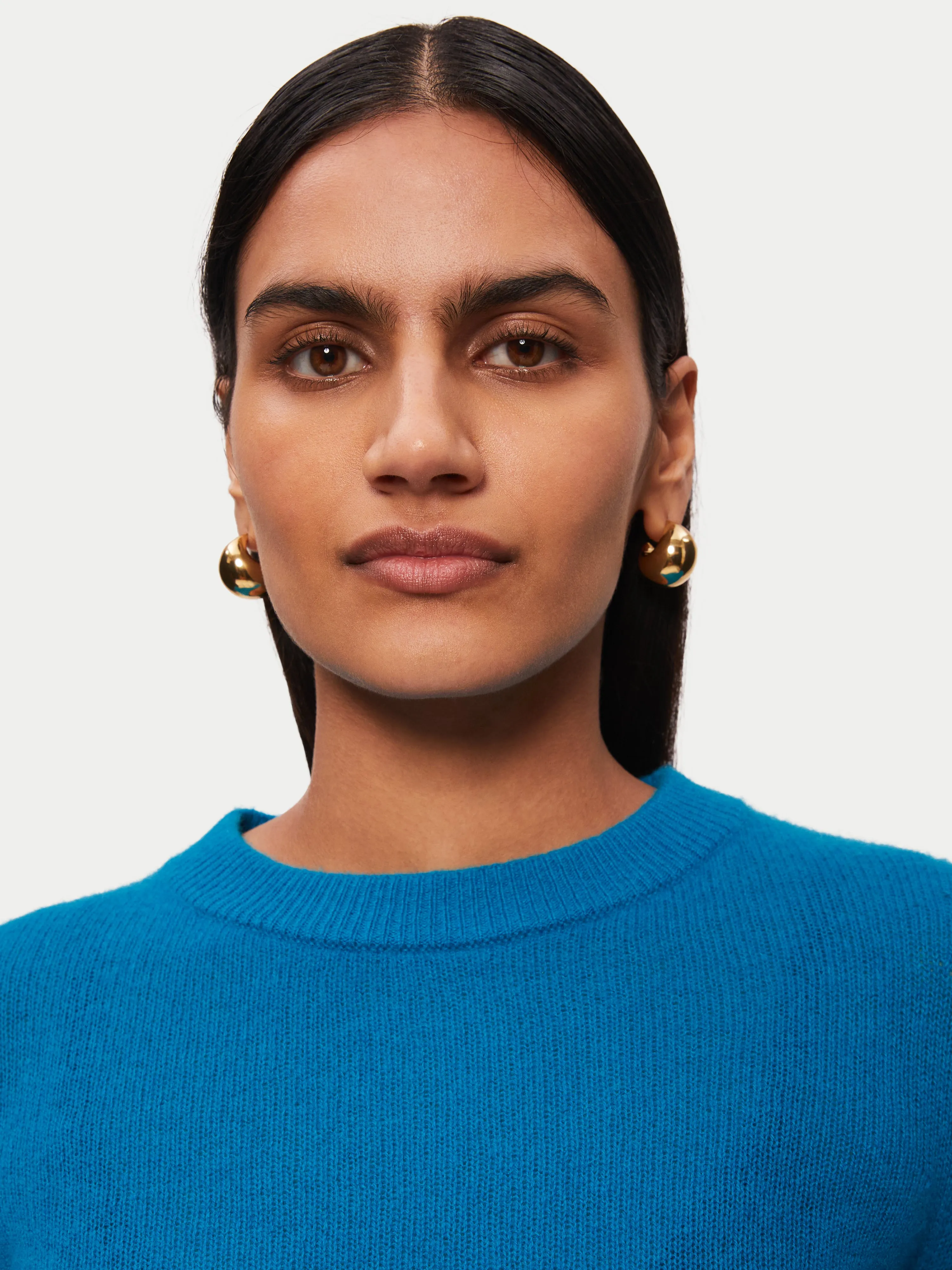 Cloud Cashmere Crew Jumper | Blue sold by Jigsaw product image thumbnail 4