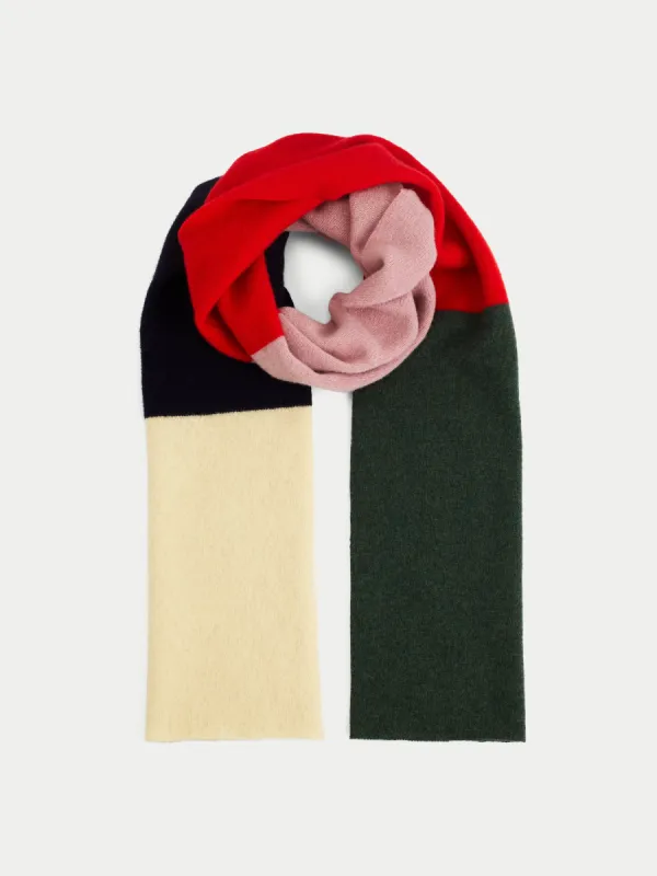 Felted Lambswool Multi Scarf | Multi sold by Jigsaw