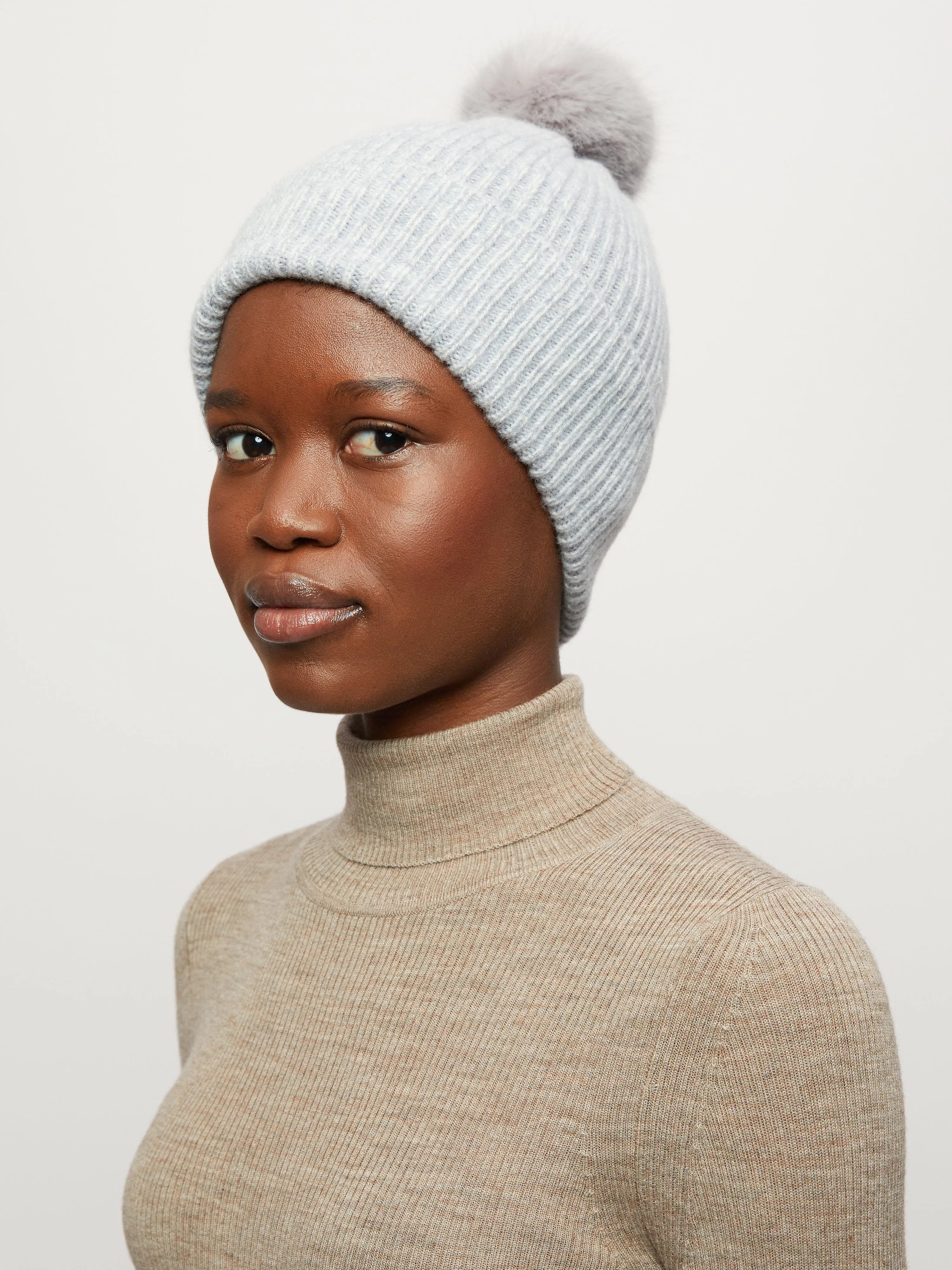 Pom Hat | Grey sold by Jigsaw product image thumbnail 3