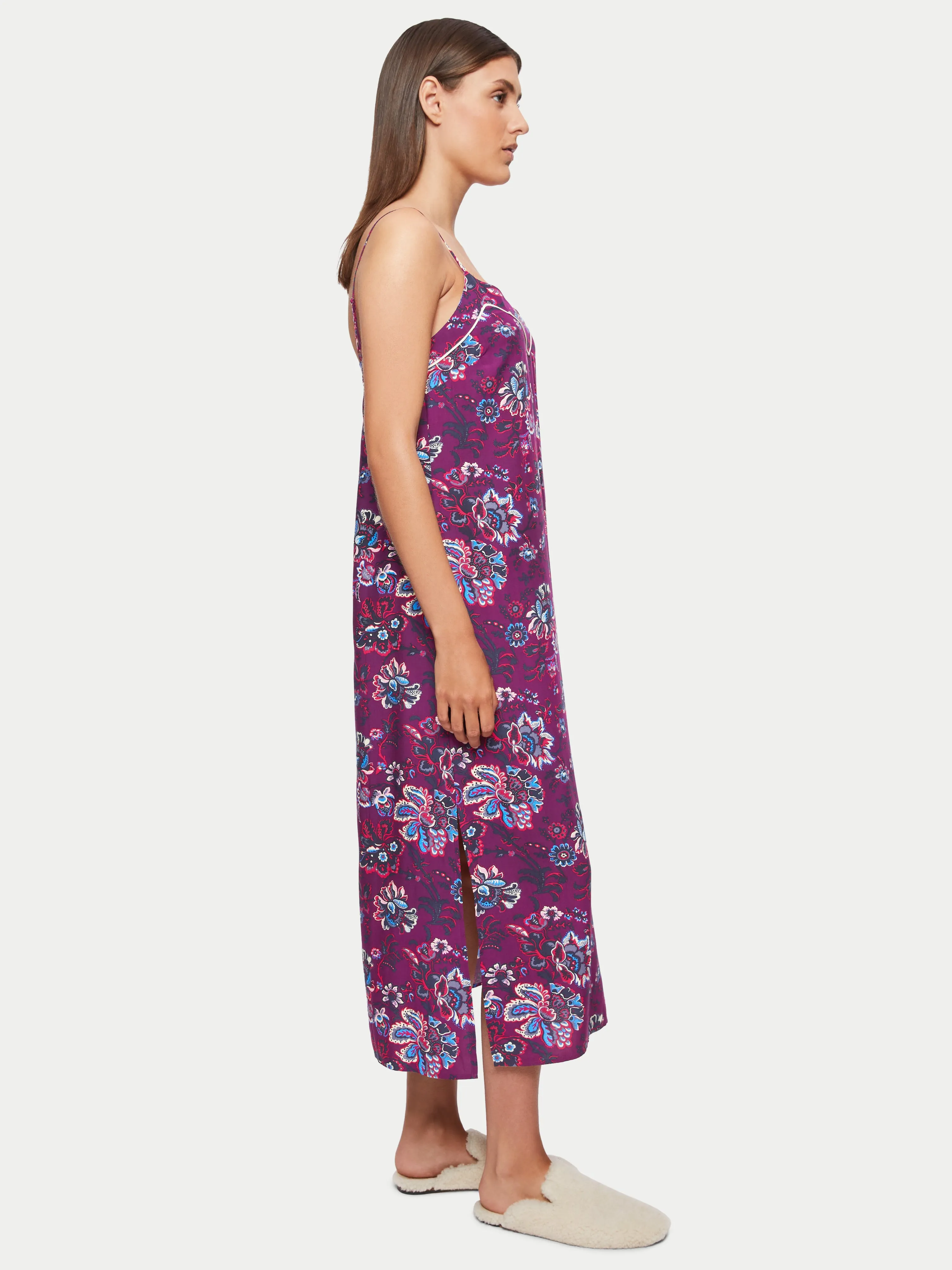 Rococo Floral Modal Night dress | Purple sold by Jigsaw product image thumbnail 2