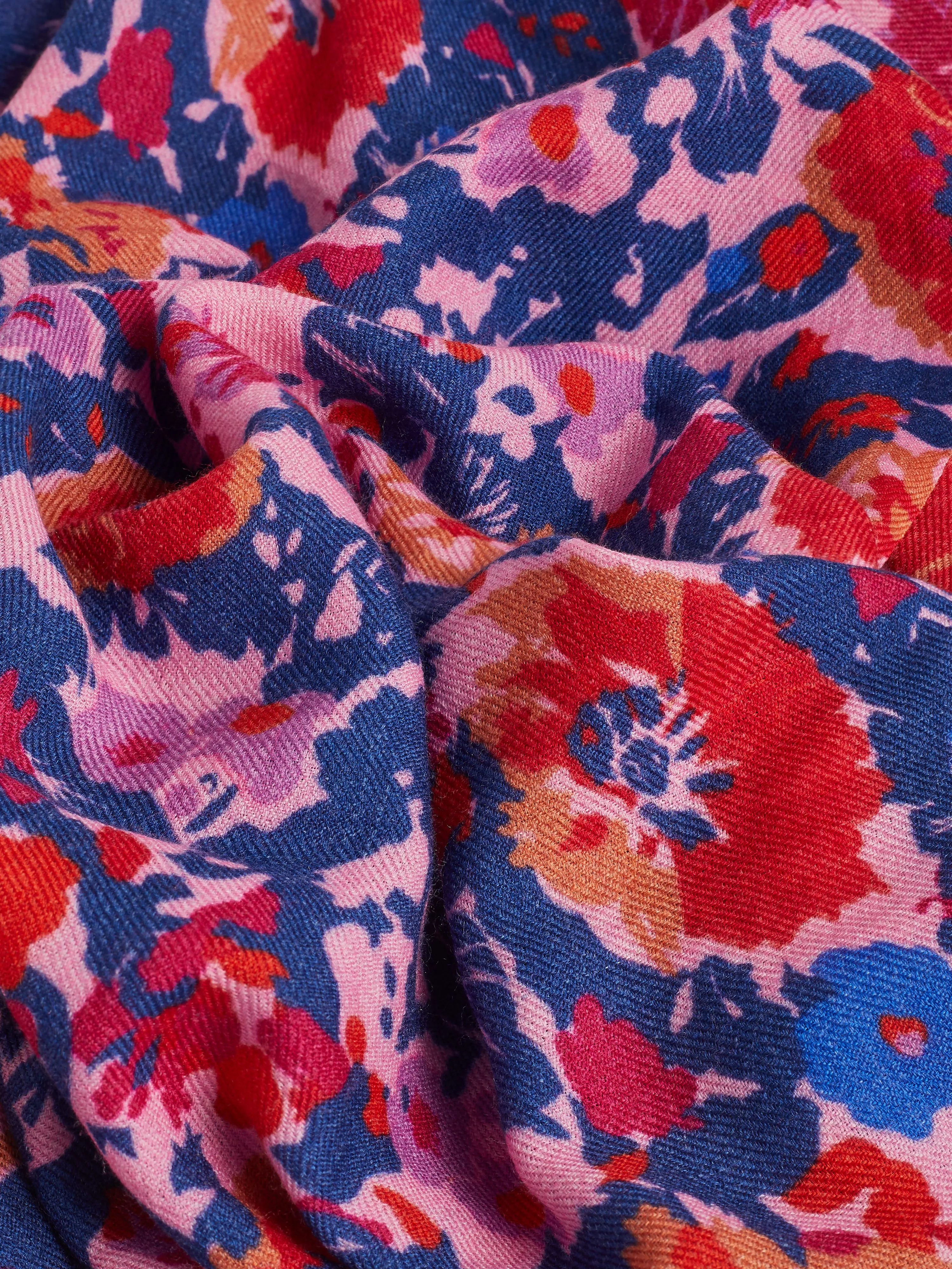 Celestial Wool Silk Scarf | Purple sold by Jigsaw product image thumbnail 5