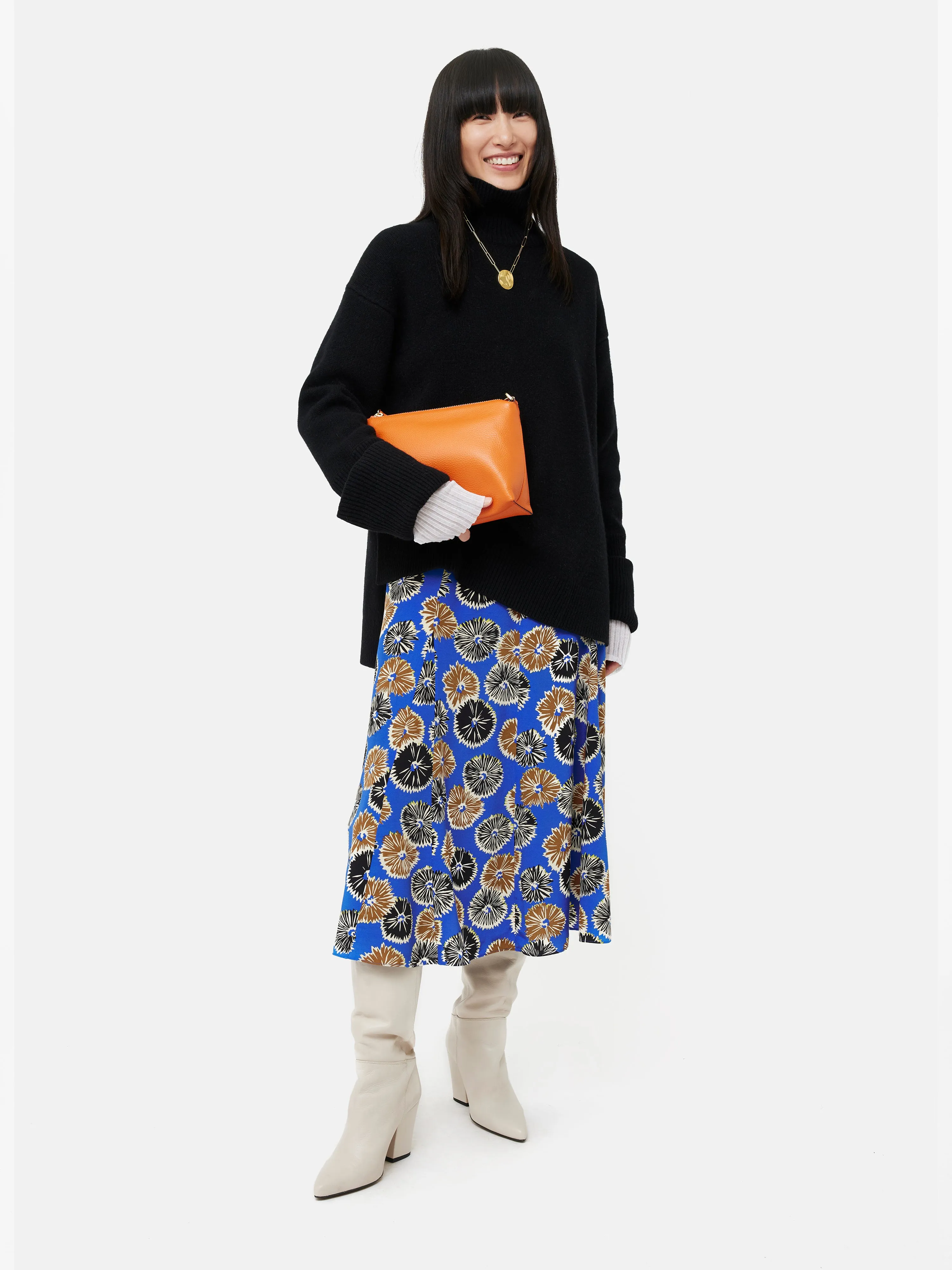 Dandelion Floral Shirt Dress | Blue sold by Jigsaw product image thumbnail 3