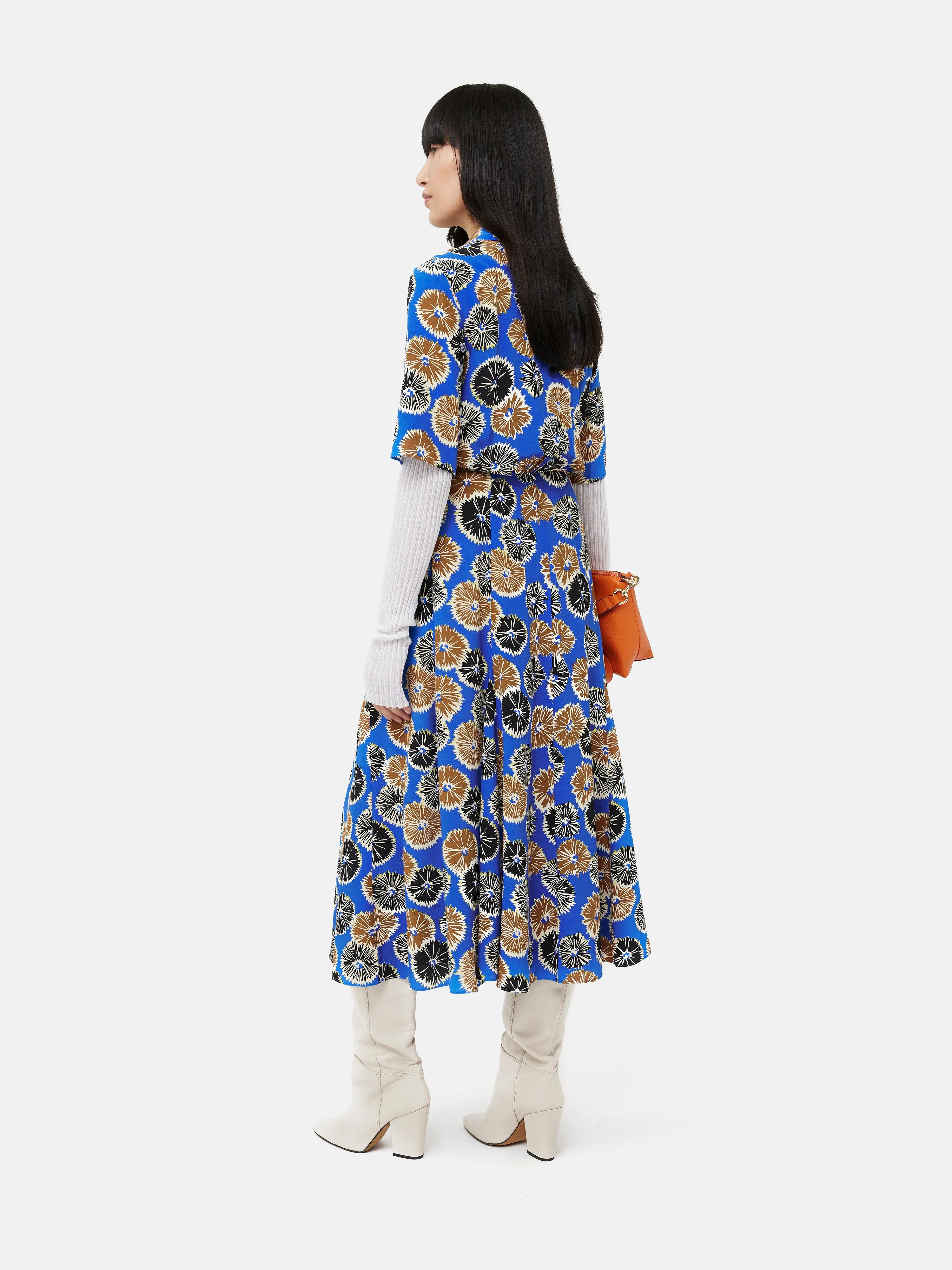 Dandelion Floral Shirt Dress | Blue sold by Jigsaw product image thumbnail 5