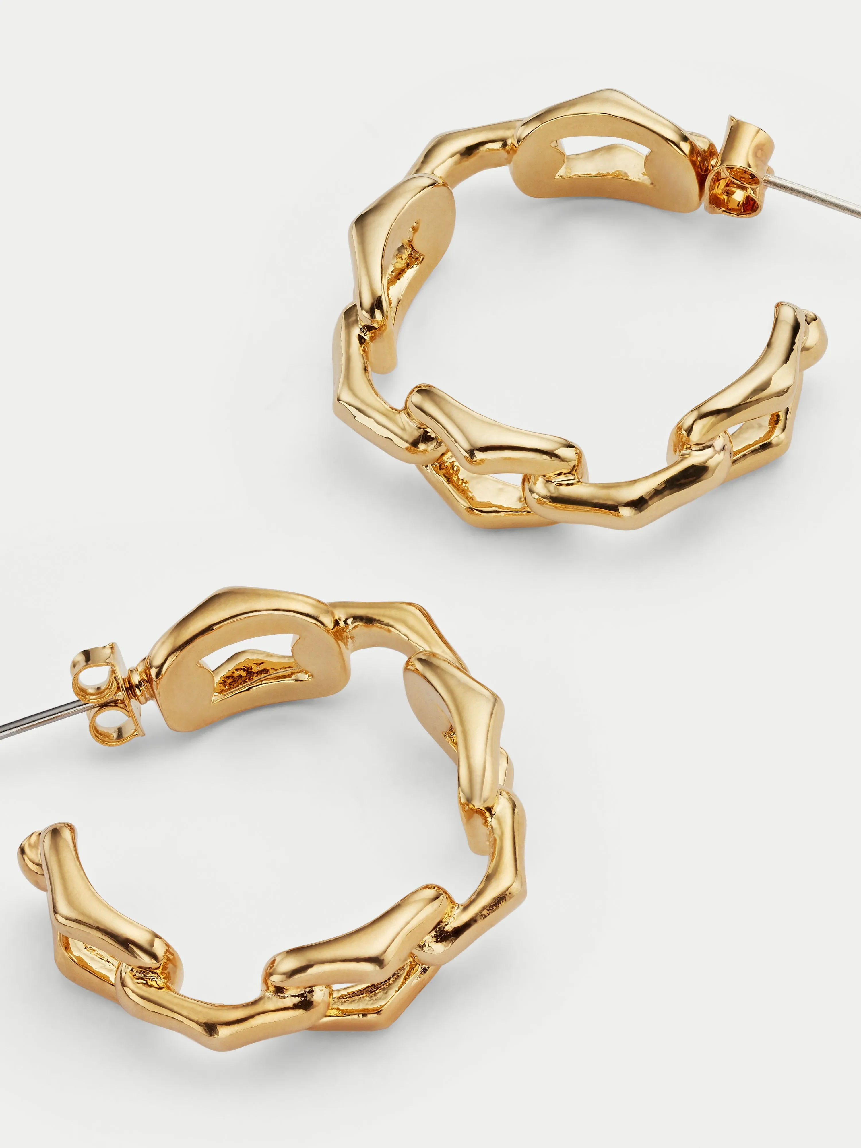 Oval Chain Hoop | Gold sold by Jigsaw product image thumbnail 2