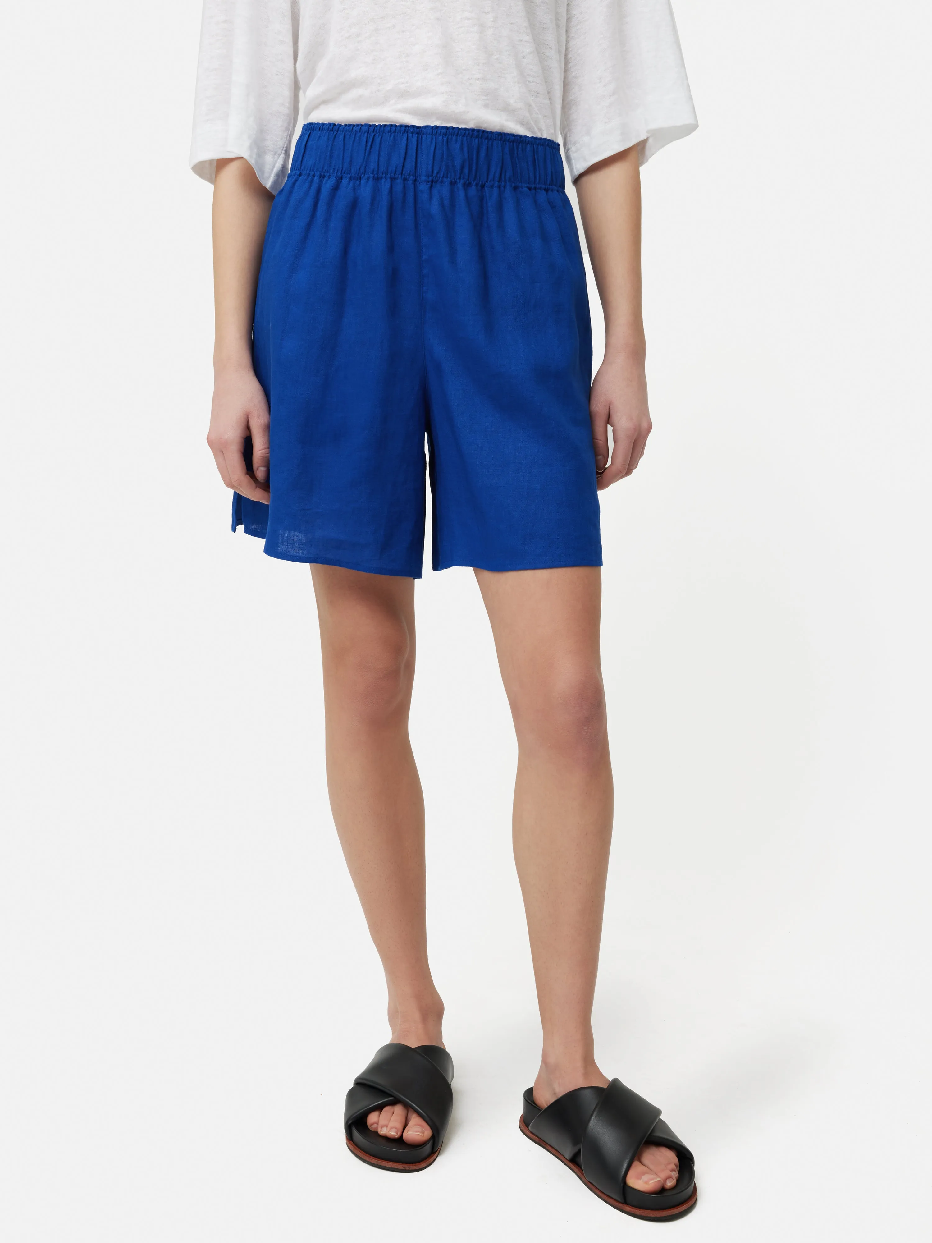 Linen Short | Blue sold by Jigsaw product image thumbnail 3