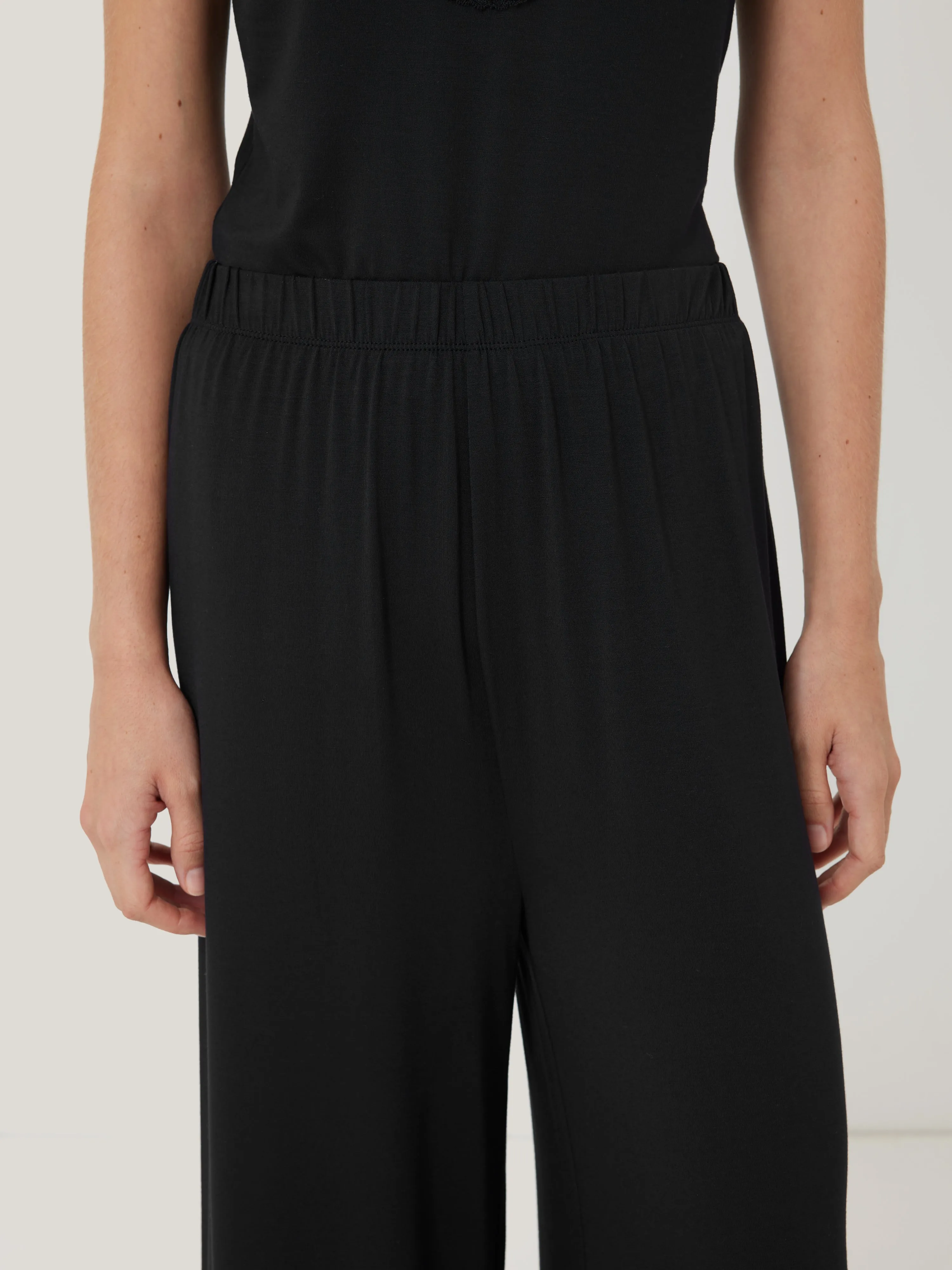 Modal Lace Pyjama Trouser | Black sold by Jigsaw product image thumbnail 4