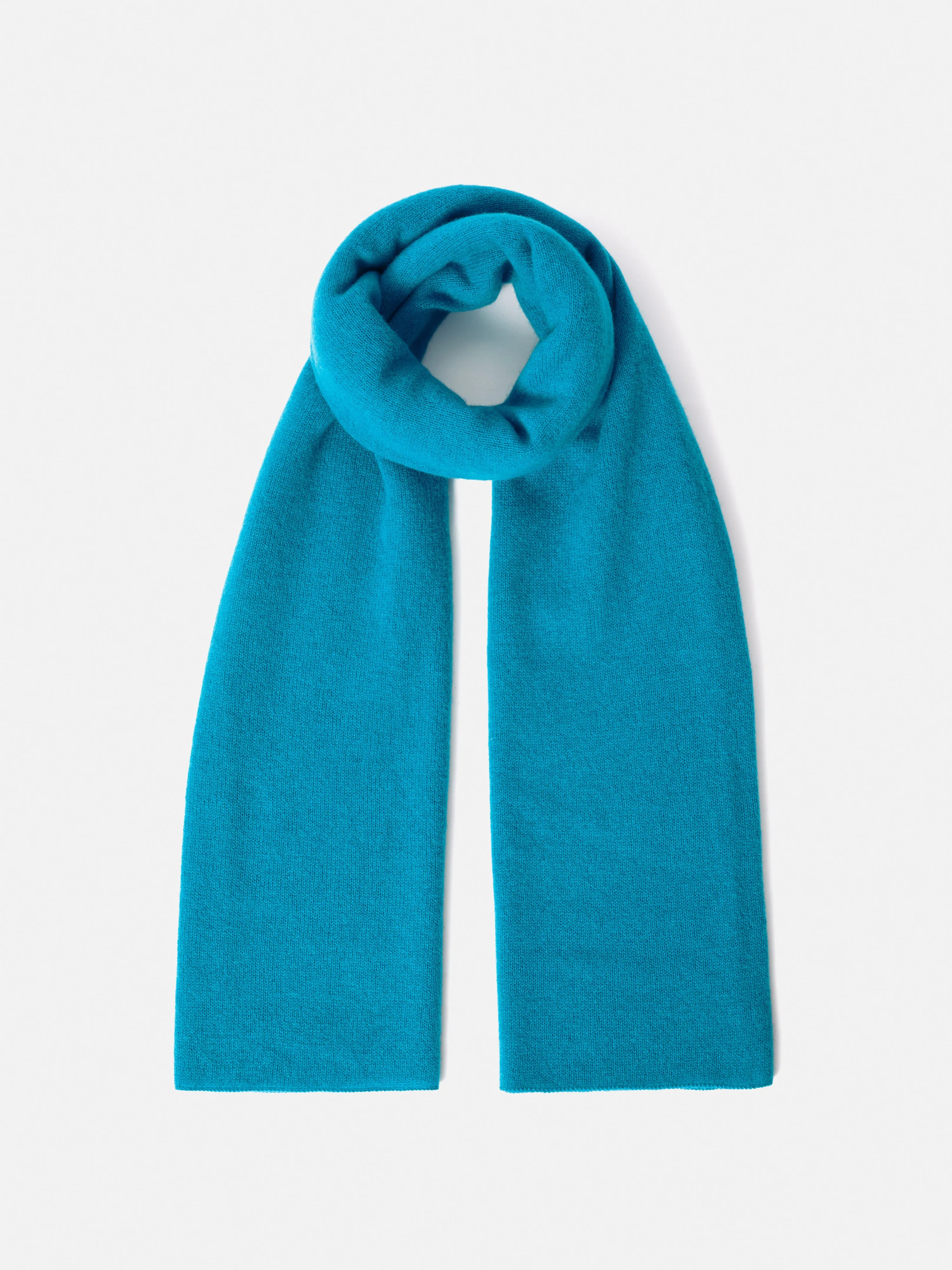 Miller Wool Cashmere Blend Scarf | Blue sold by Jigsaw