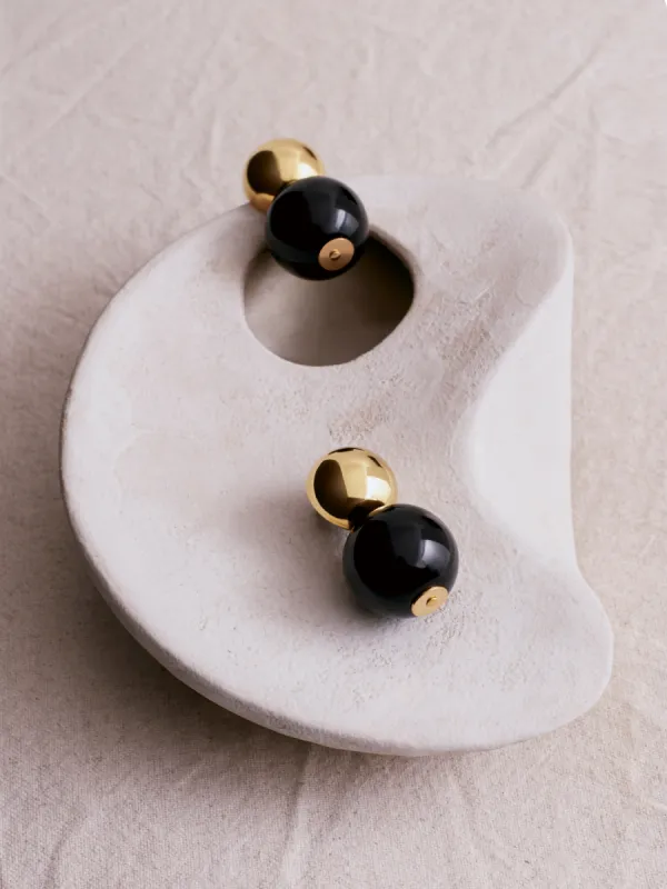 Collagerie Ball Drop Earrings | Gold sold by Jigsaw