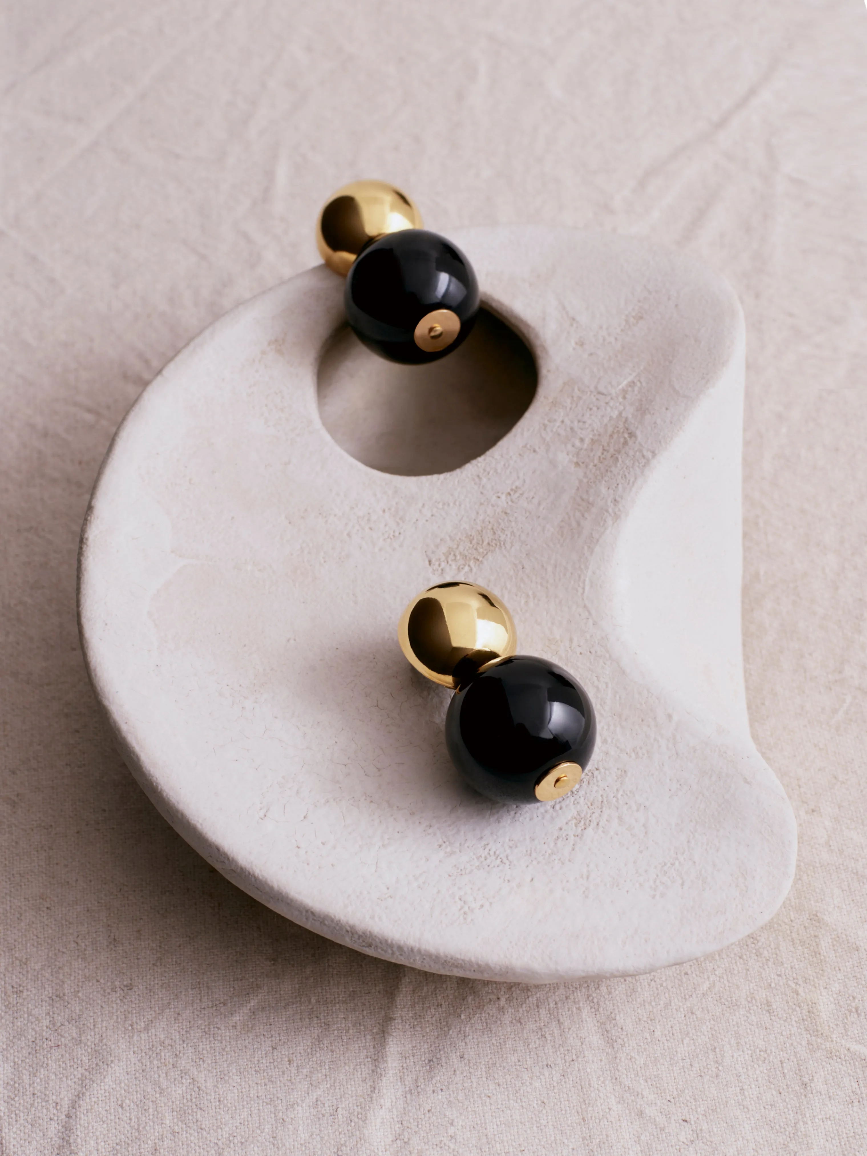 Collagerie Ball Drop Earrings | Gold sold by Jigsaw
